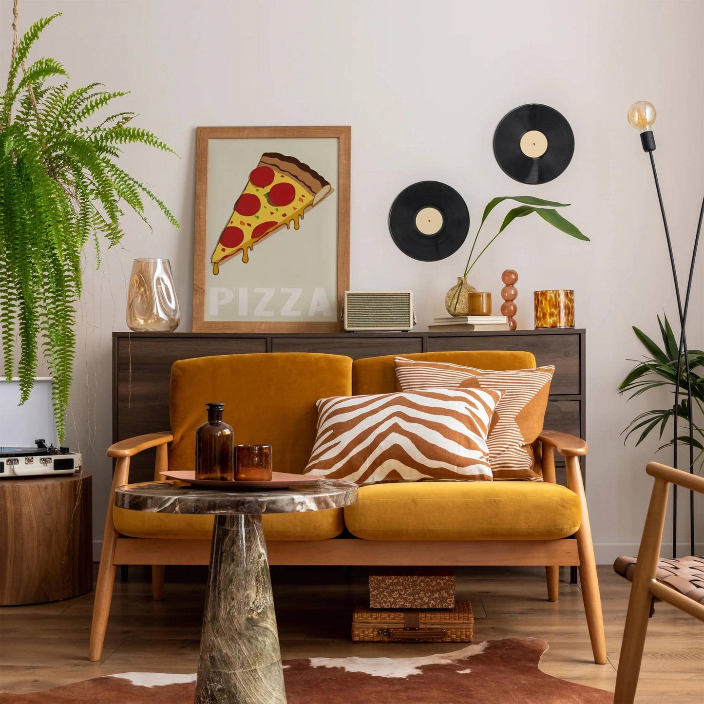 Retro Pizza Poster - HypeSheriff