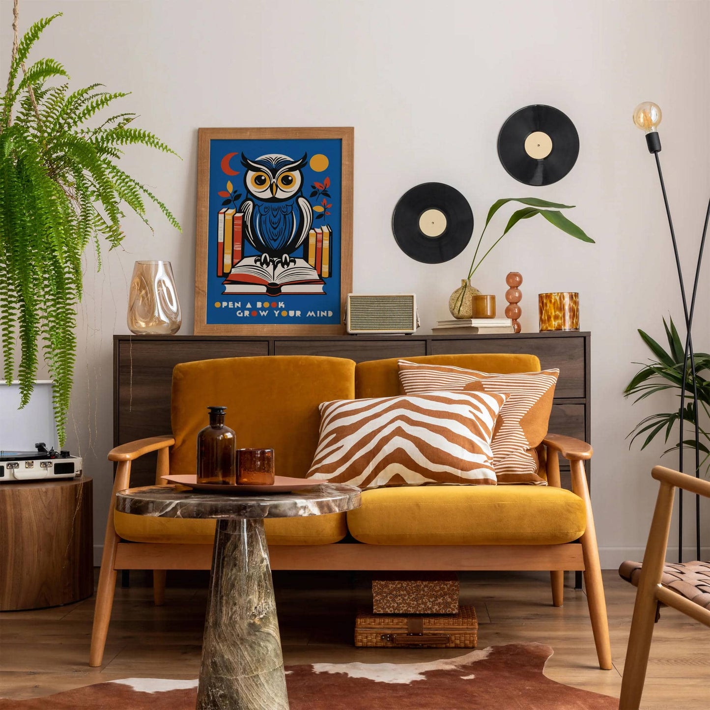 Open Book Grow Your Mind Poster