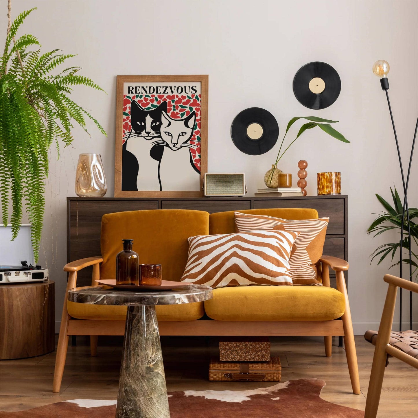Rendevouz Cats Art Print - HypeSheriff