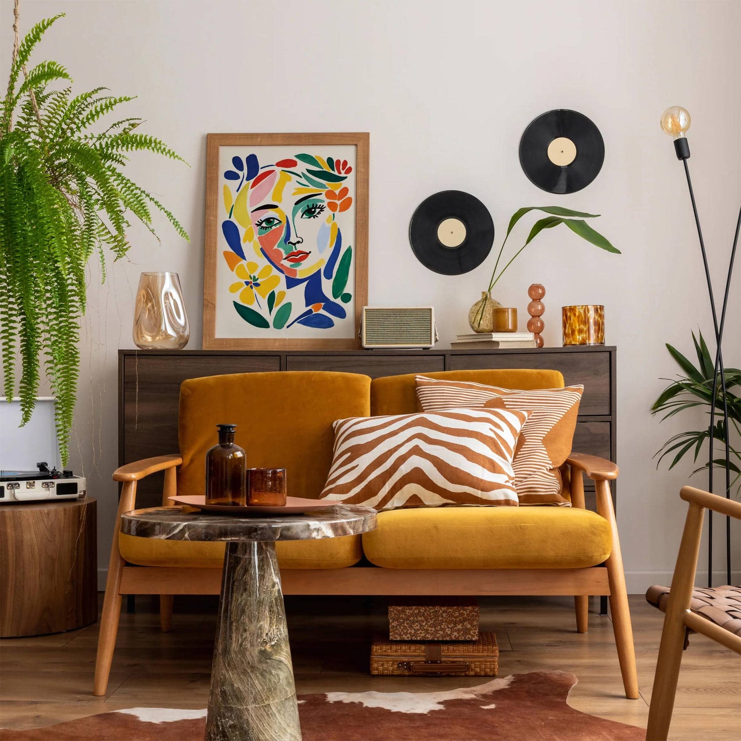 Girl in Flowers Poster