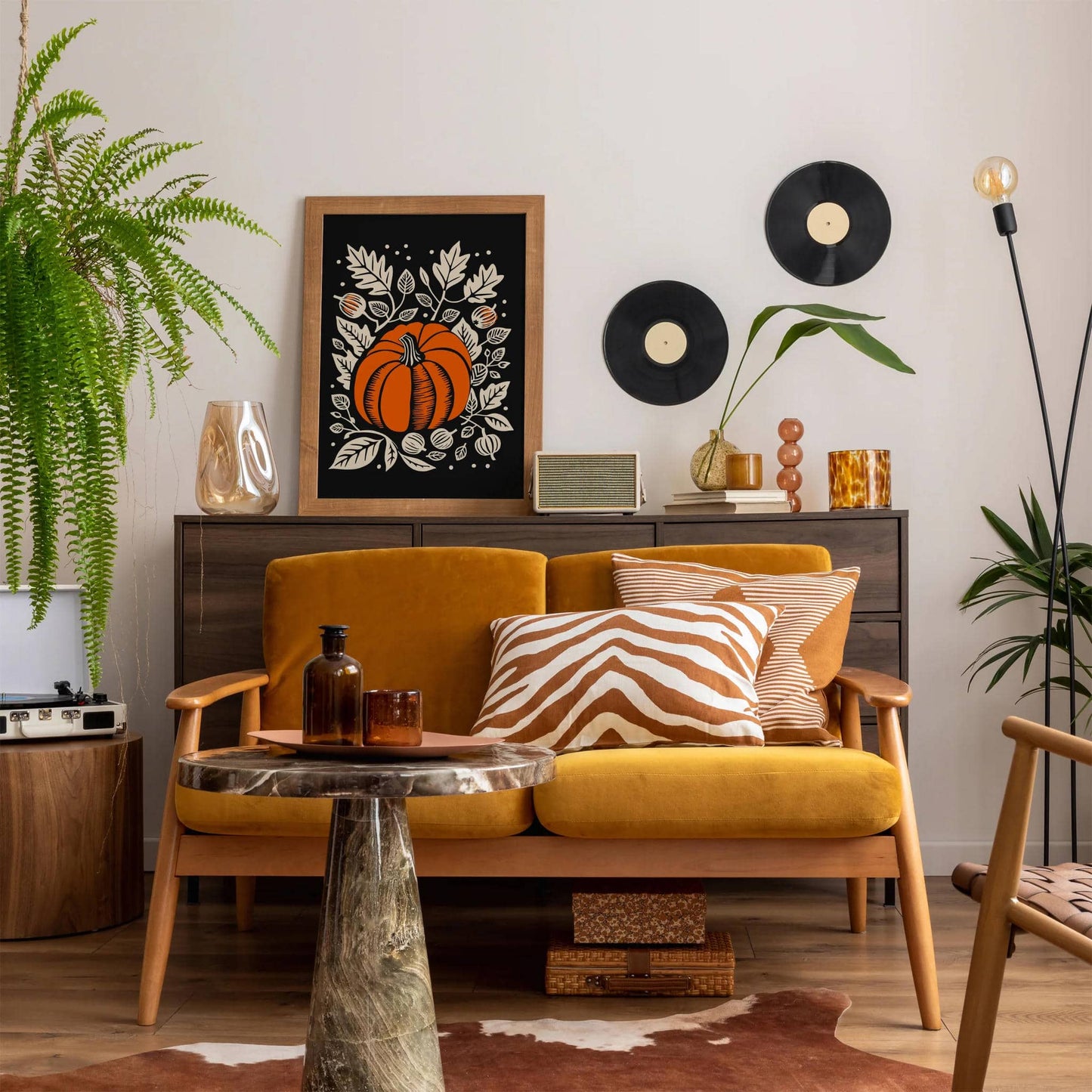 Black Fall Home Decor Art Print - HypeSheriff