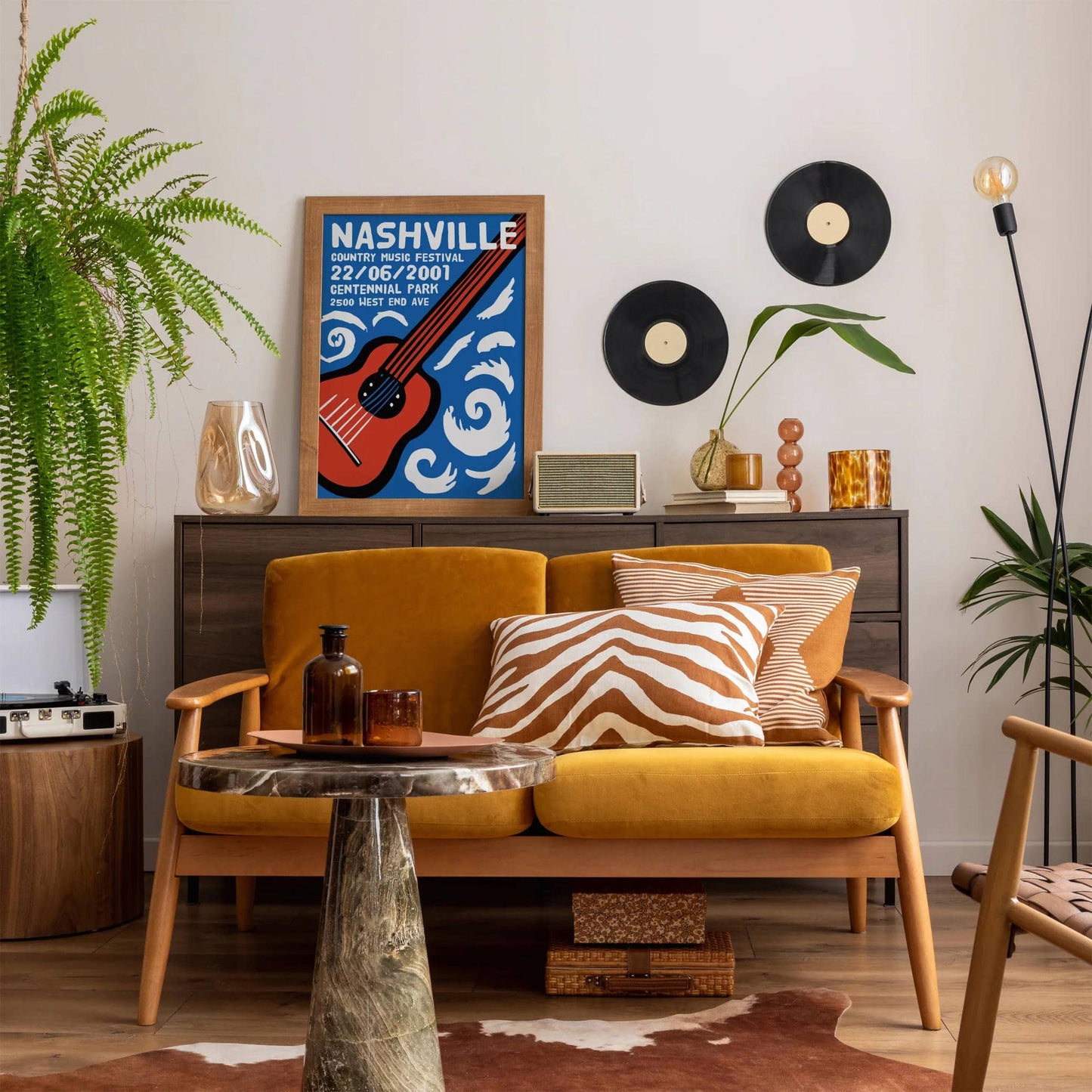 2001 Nashville Country Music Festival Poster - HypeSheriff