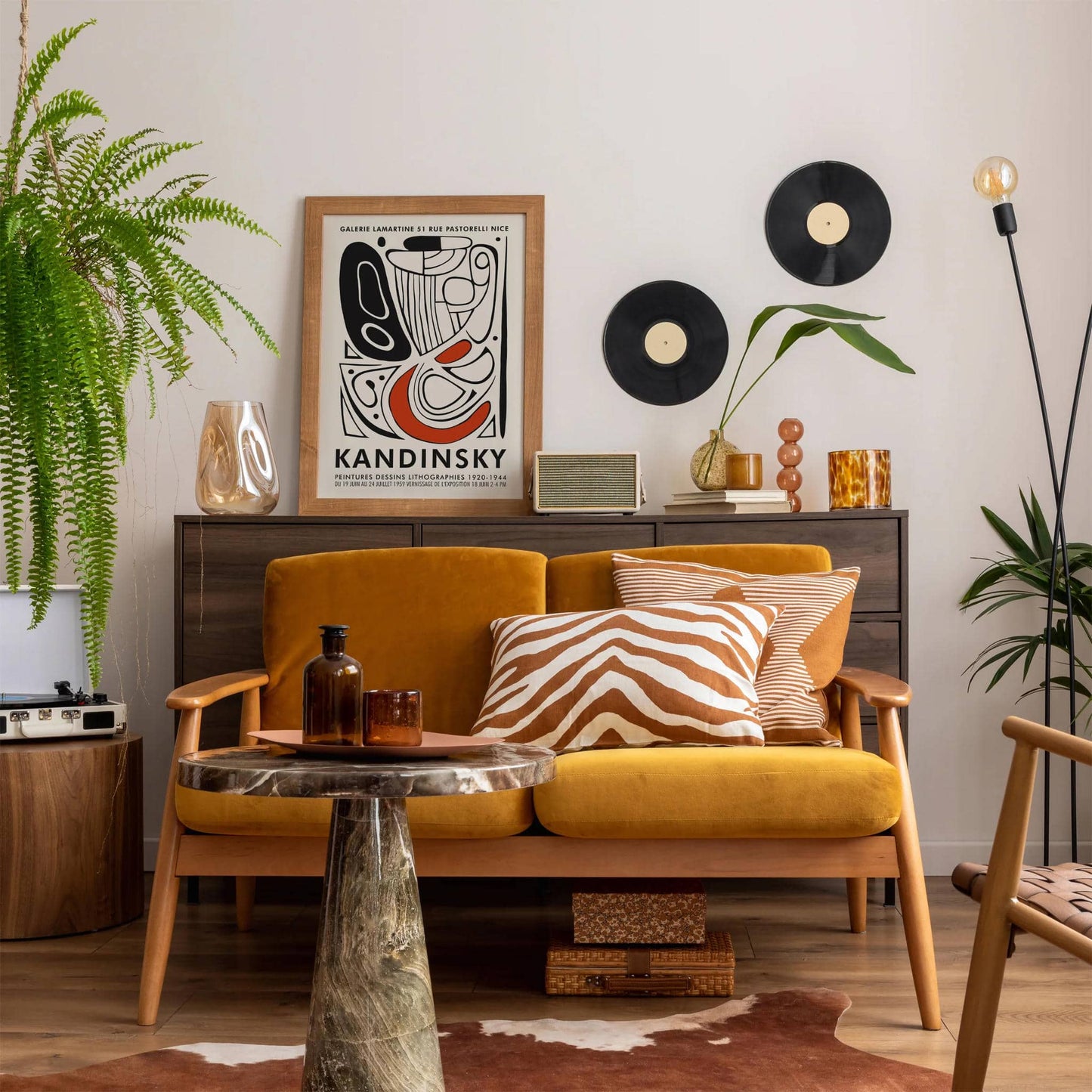 Abstract Kandisky Poster Fall Bedroom Decor - HypeSheriff