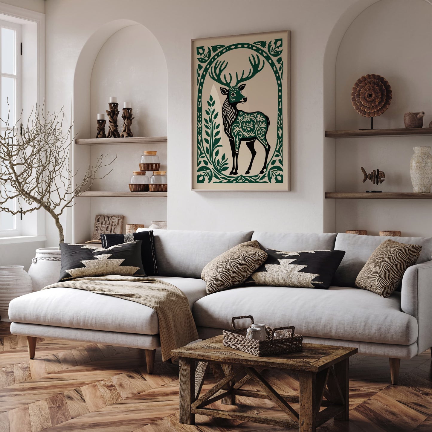 Wildlife Deer Nature Art Print