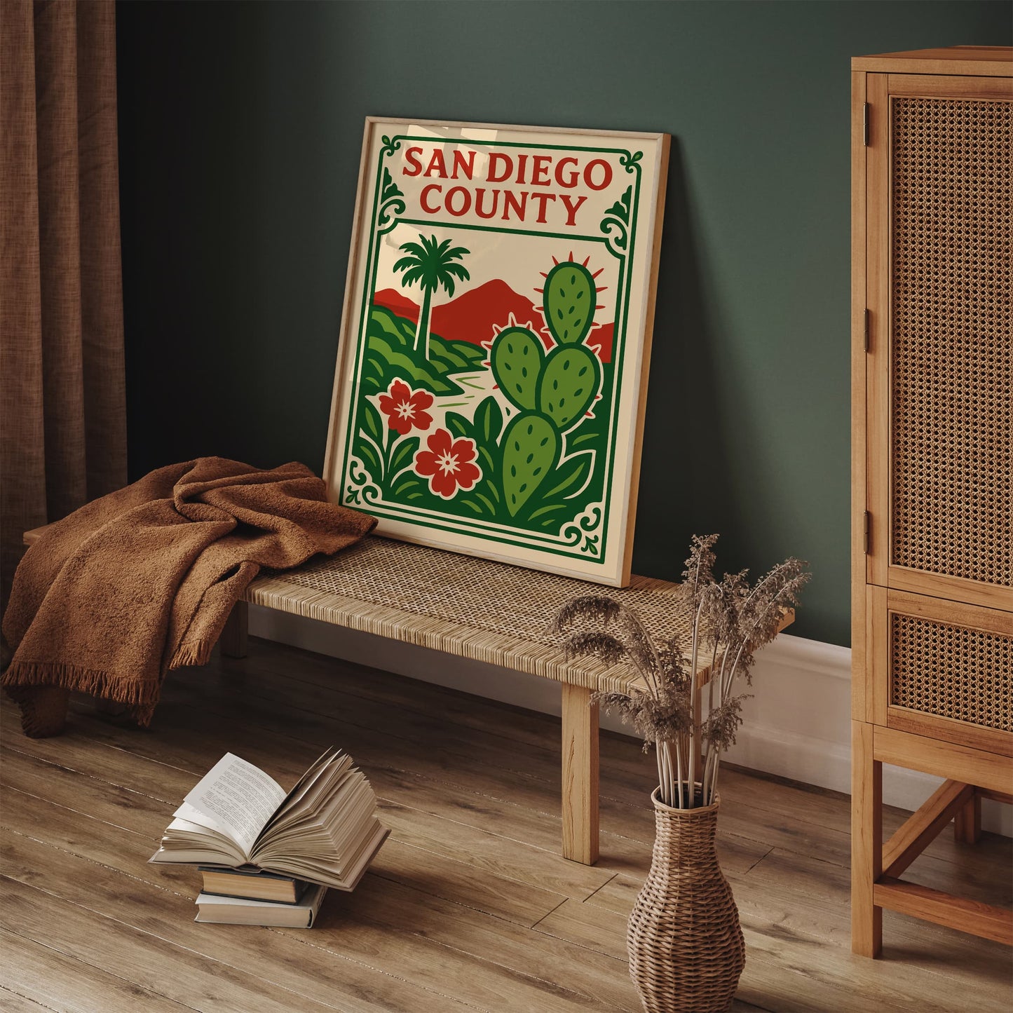 San Diego County Poster - Nature Landscape Art Print