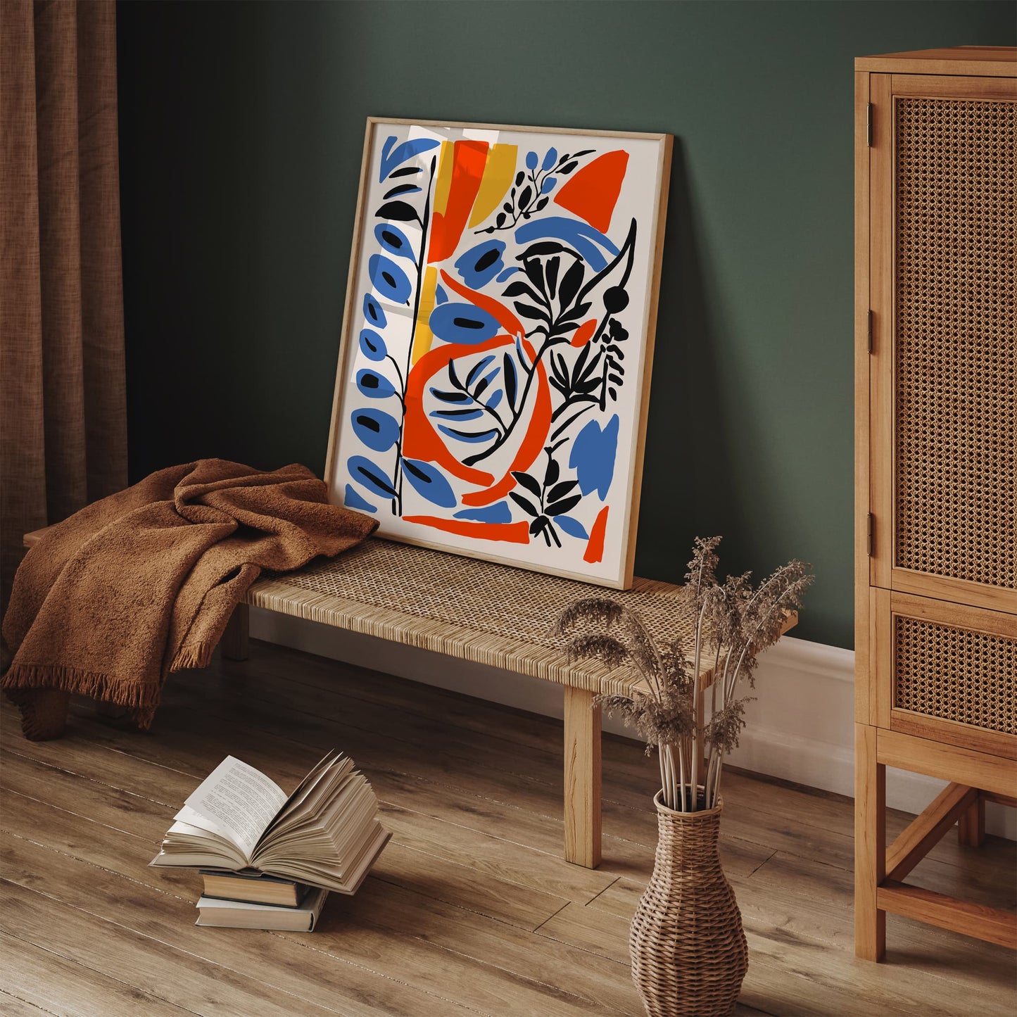 Eclectic Floral Poster - Colorful Botanical Art