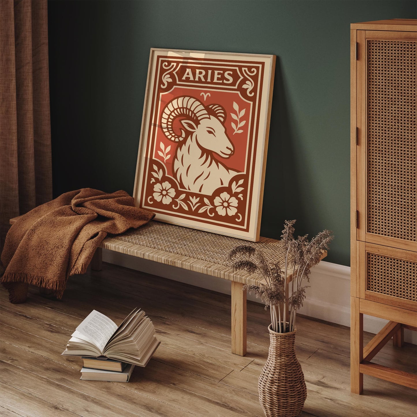 Aries Horoscope Sign - Zodiac Wall Art Print