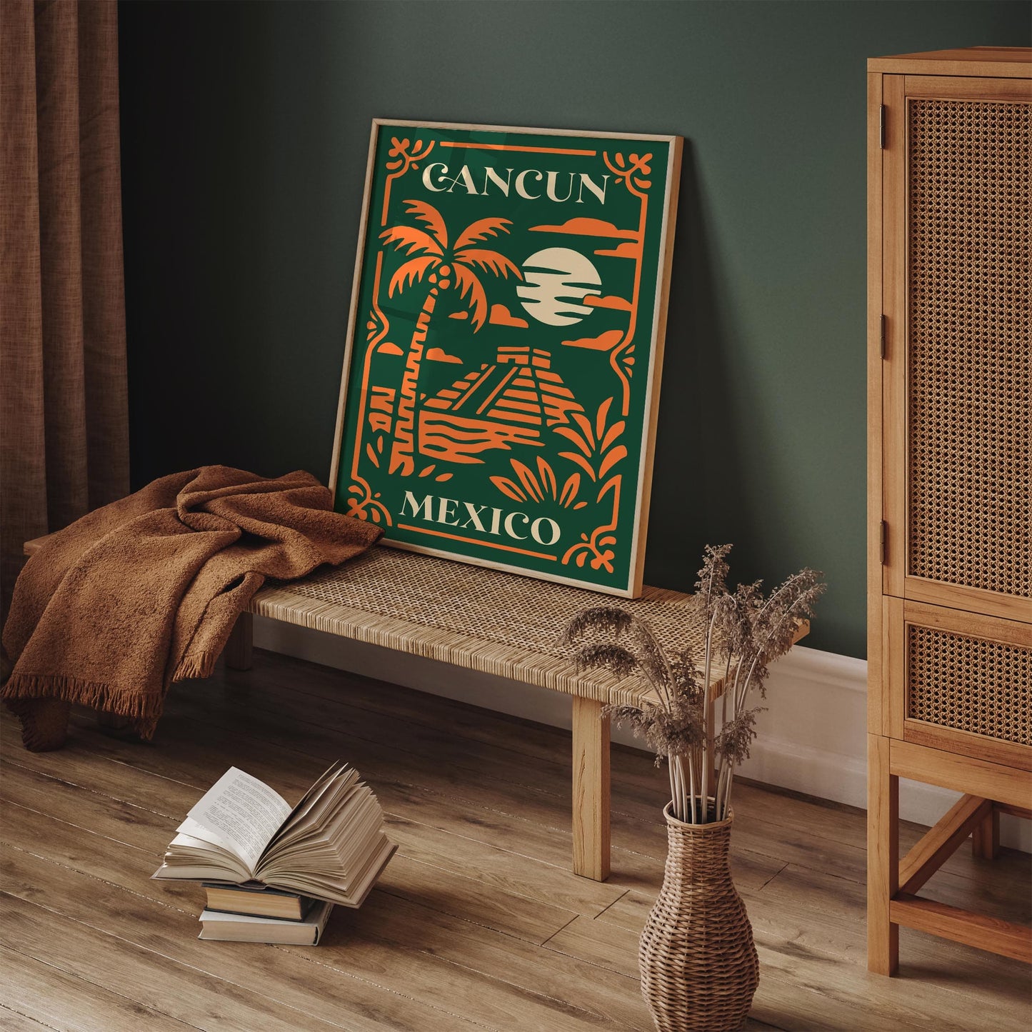 Cancun Mexico Travel Poster