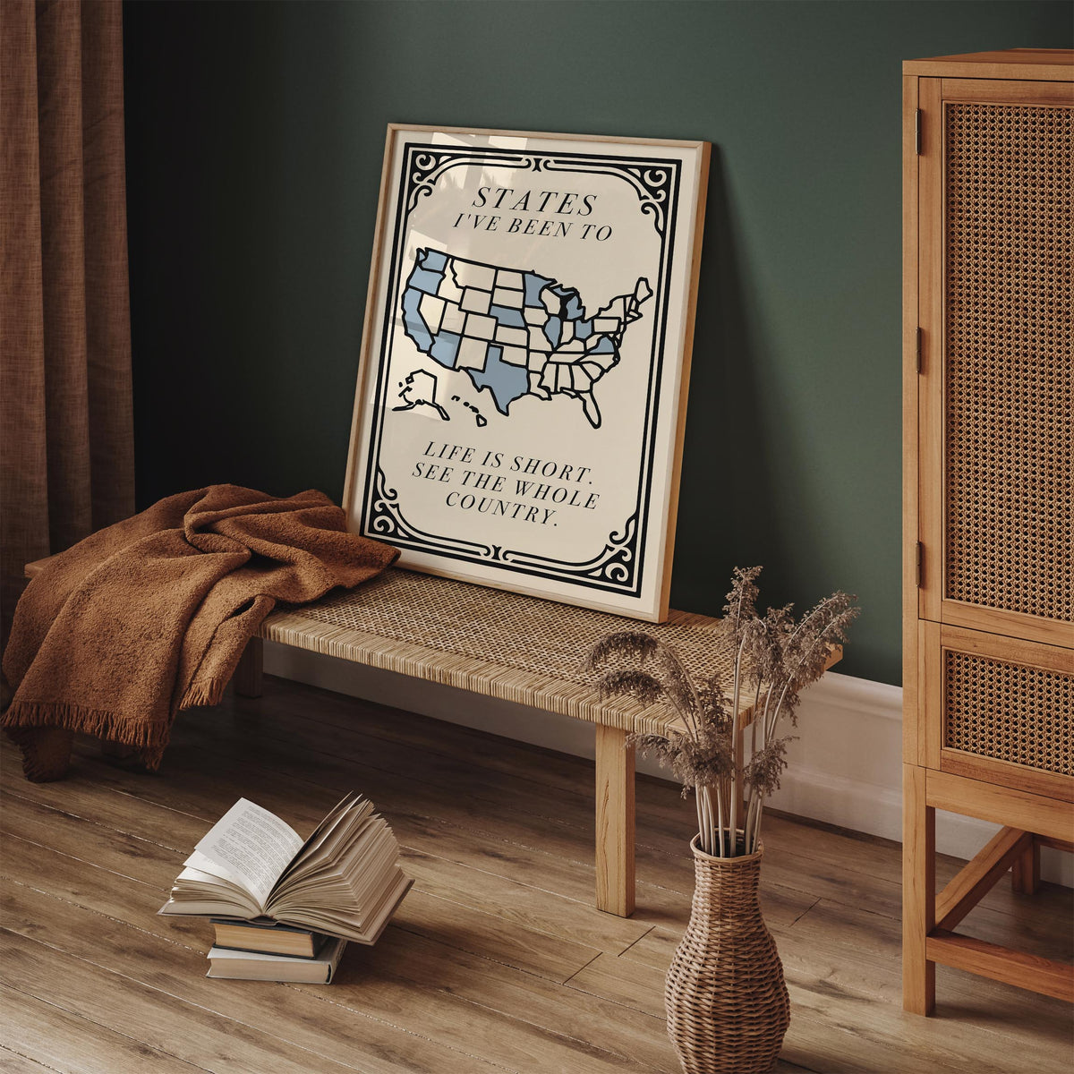 Life Is Short See The Whole Country Travel Poster