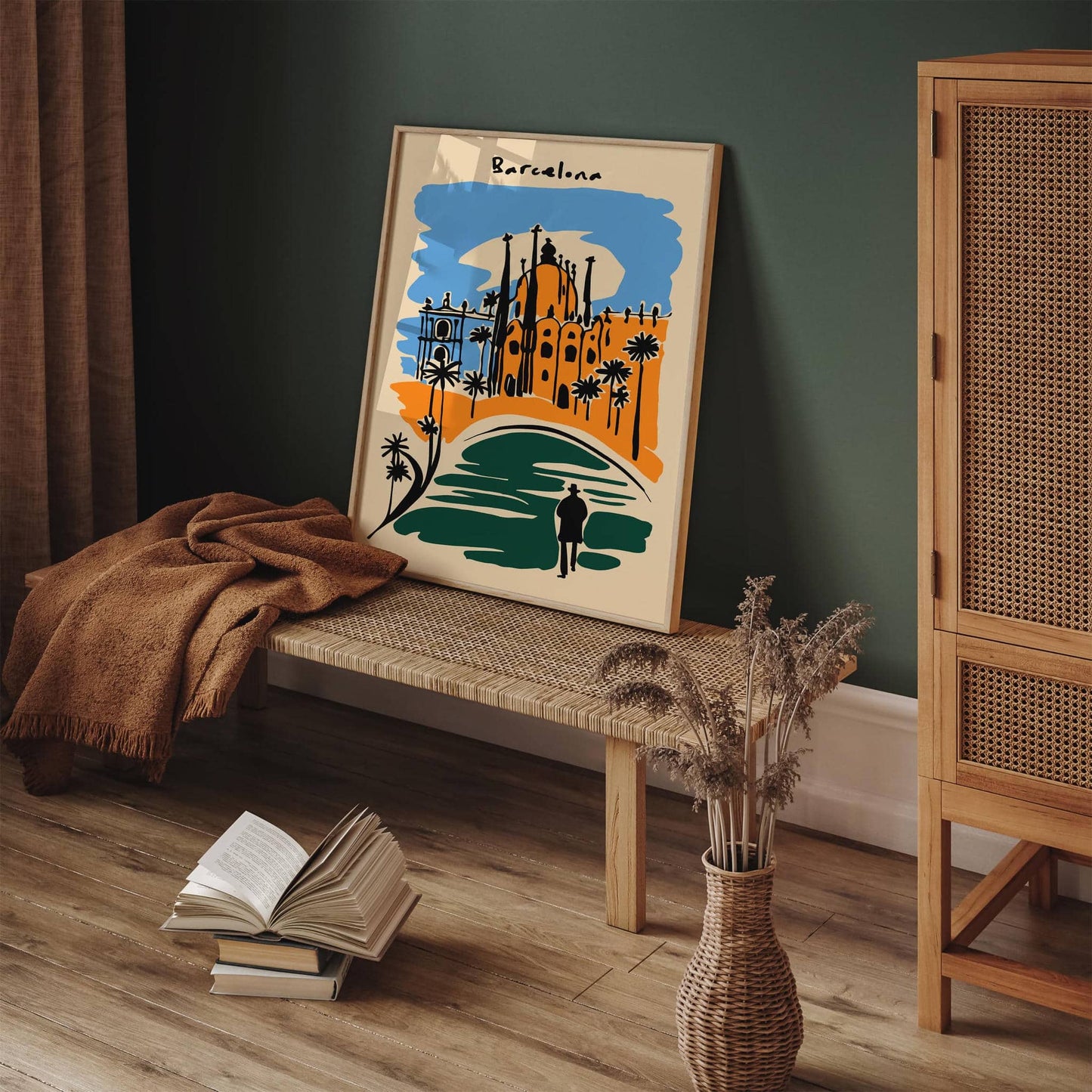 Barcelona Hotel Room Wall Decor Art Print