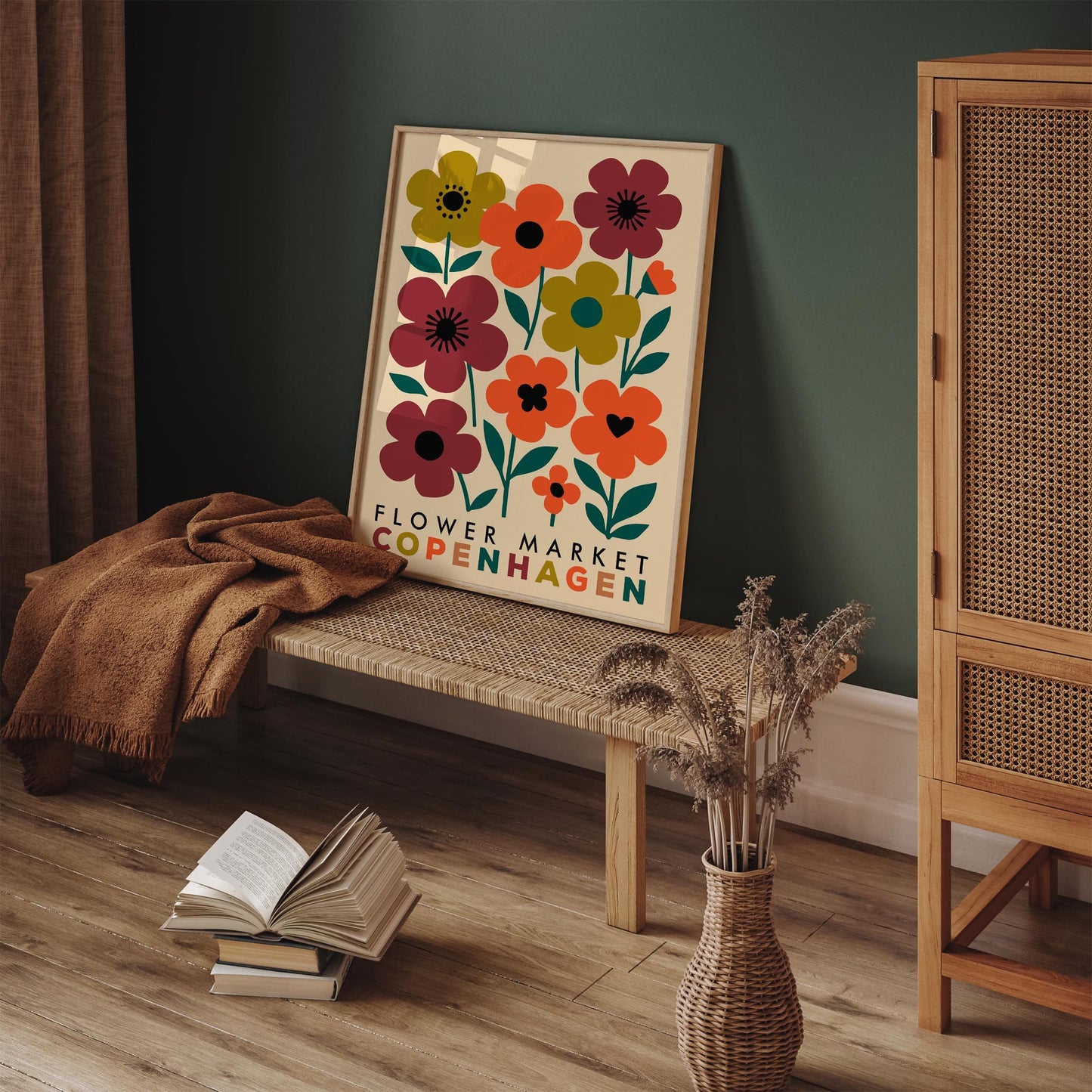 Copenhagen Flower Market Poster