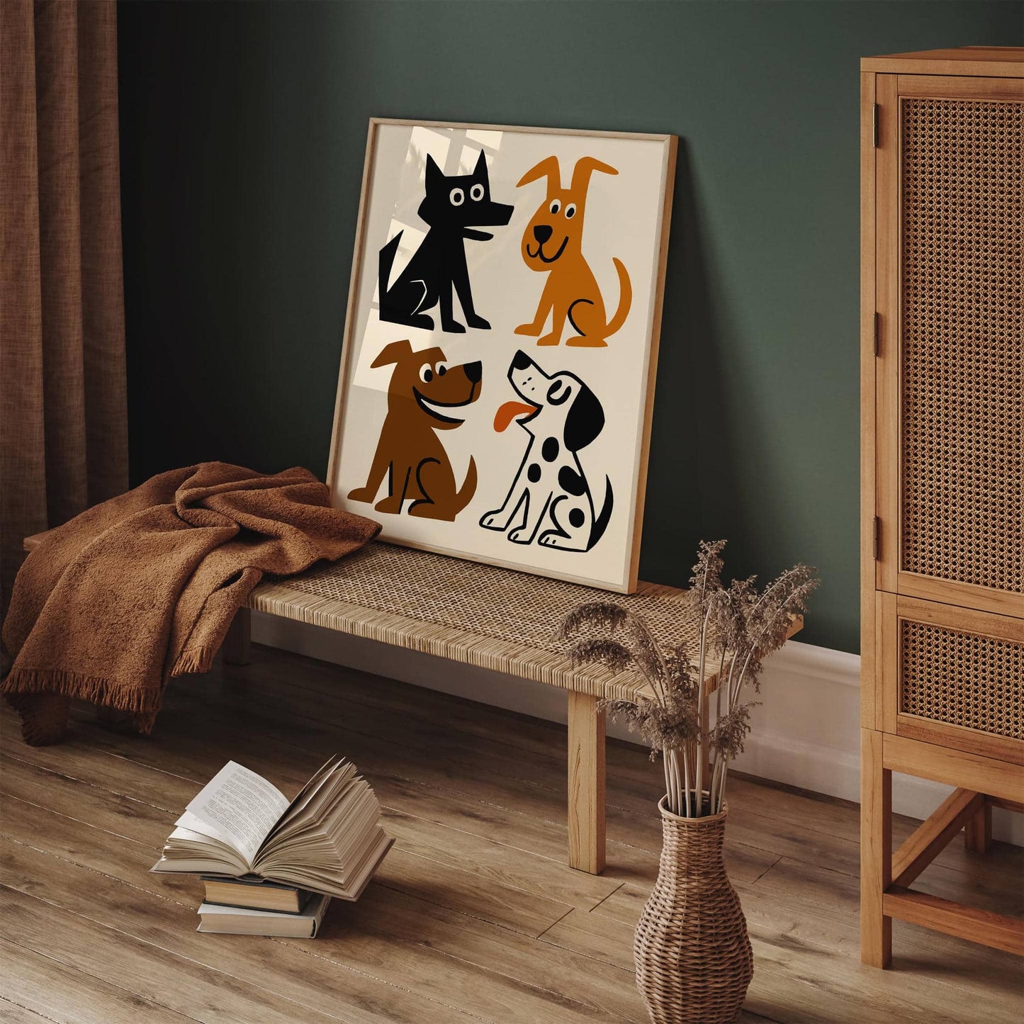 Funny Dogs Wall Art Print