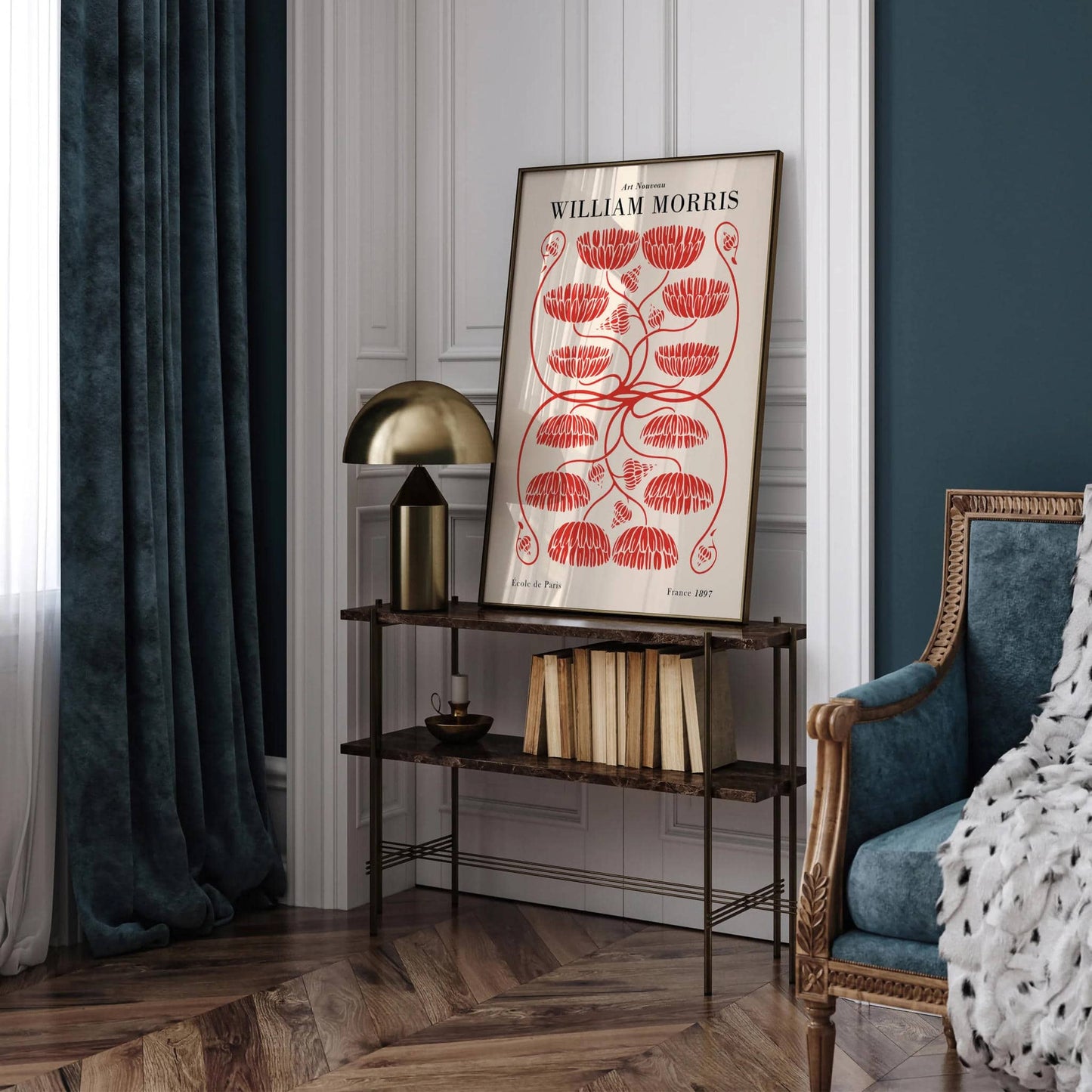 Morris Heritage Art Nouveau Botanical Poster - HypeSheriff