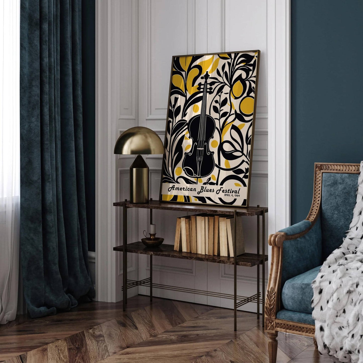 American Blues Festival Music Poster - HypeSheriff