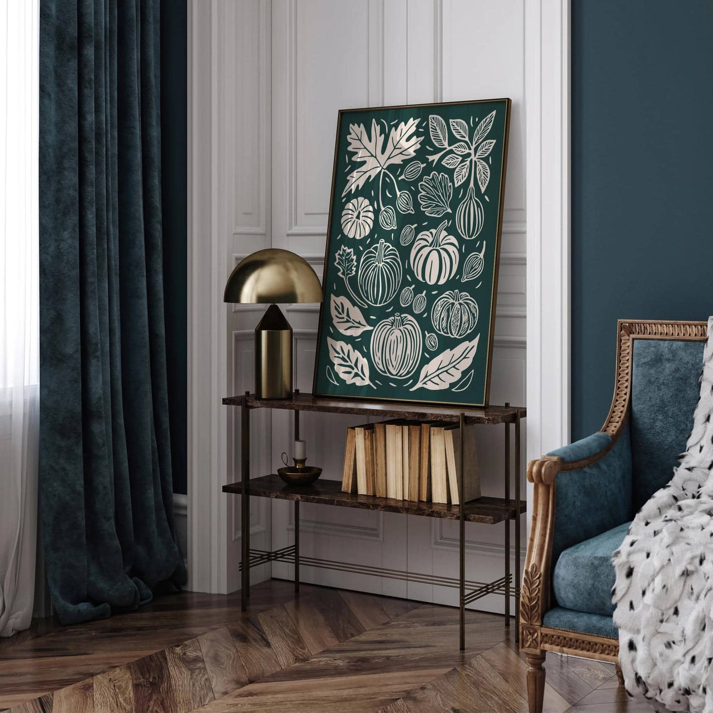 Pumpkins Fall Kitchen Wall Art - HypeSheriff