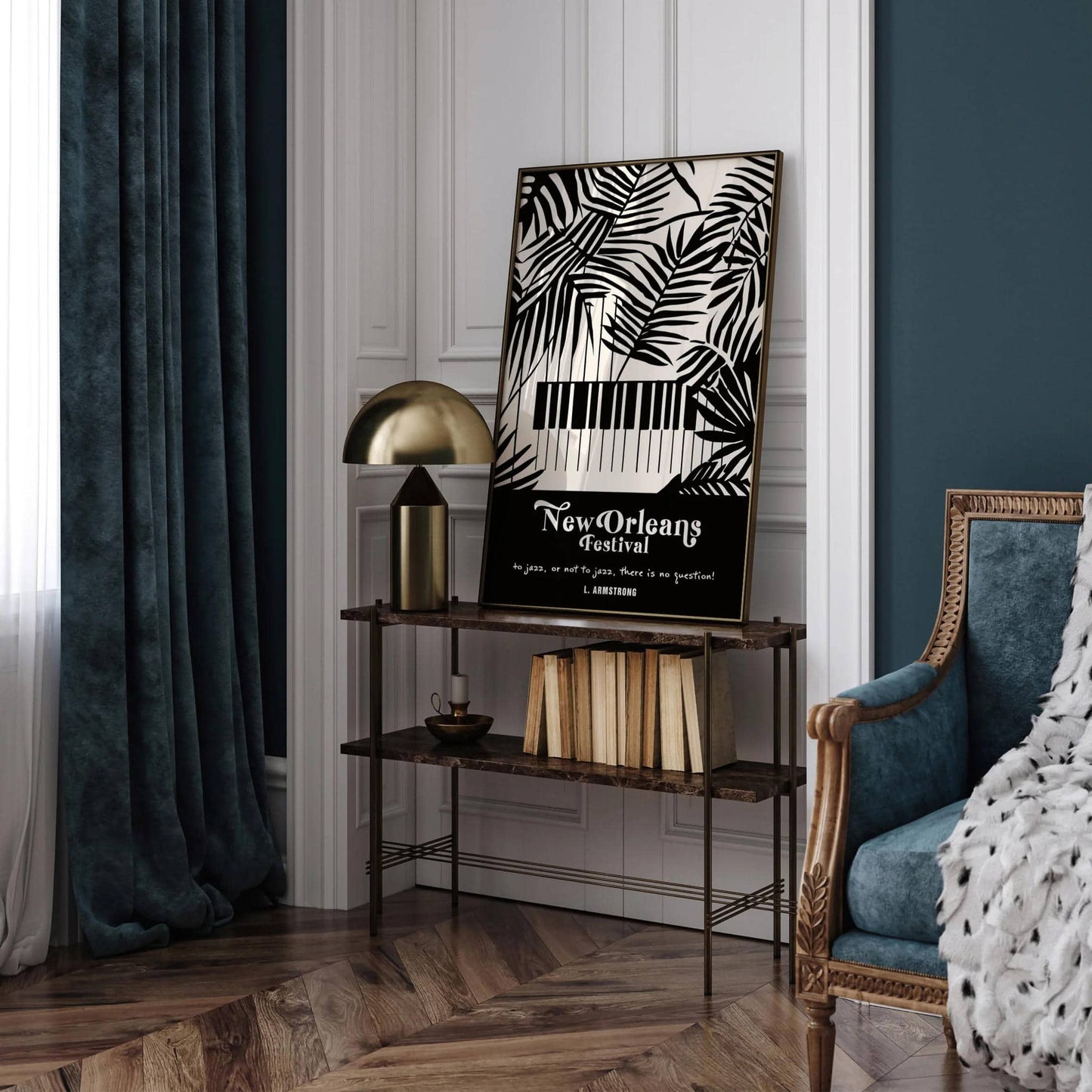 New Orleans Music Festival L. Armstrong Art Print - HypeSheriff