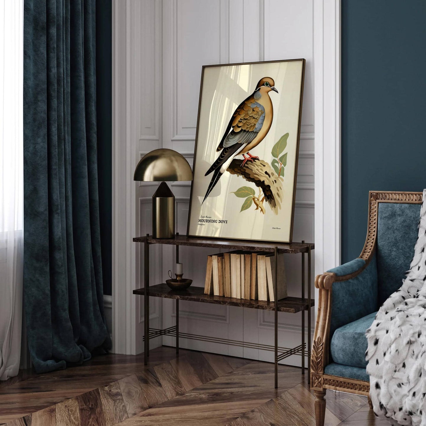 Vintage Mourning Dove Bird Poster - HypeSheriff