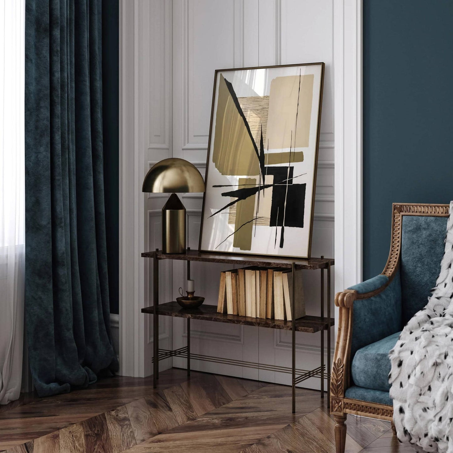 Green Abstract Art for Trendy 2024 Home Decor - HypeSheriff