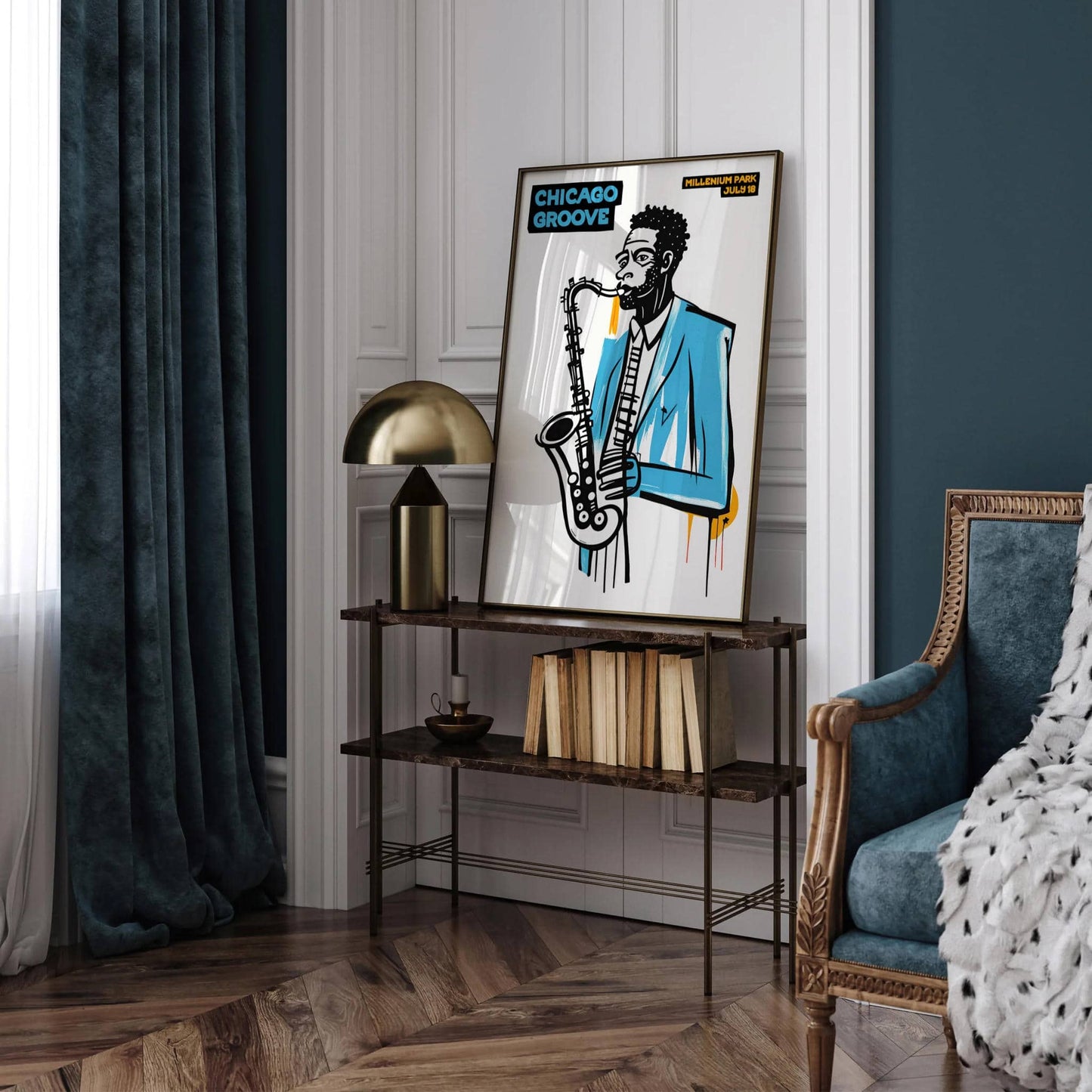 Chicago Groove Vintage Poster - HypeSheriff