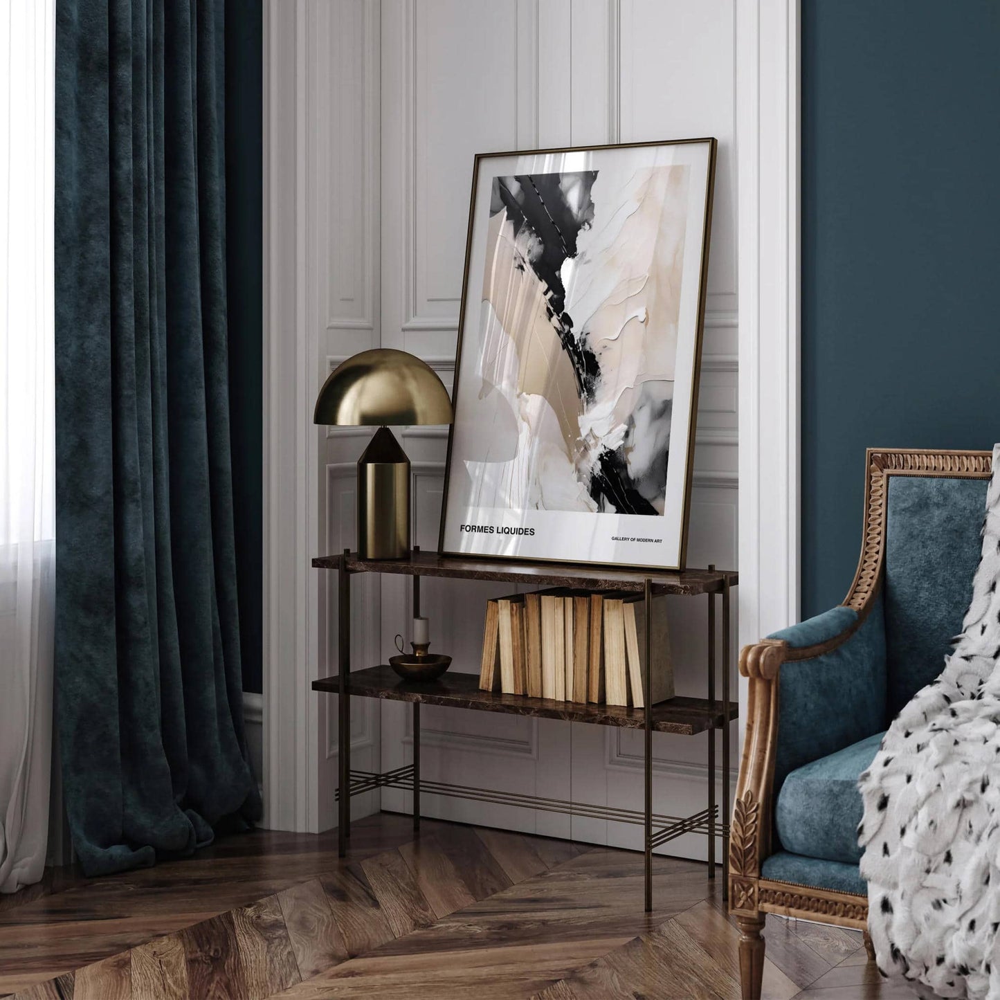 Beige Formes Abstraites Wall Decor - HypeSheriff