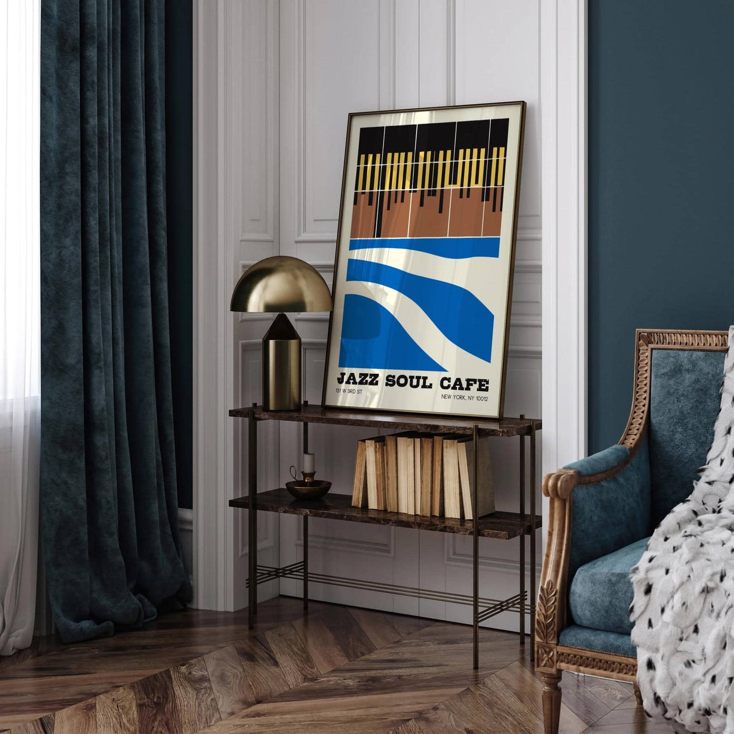 NYC Jazz Cafe Retro Poster - HypeSheriff