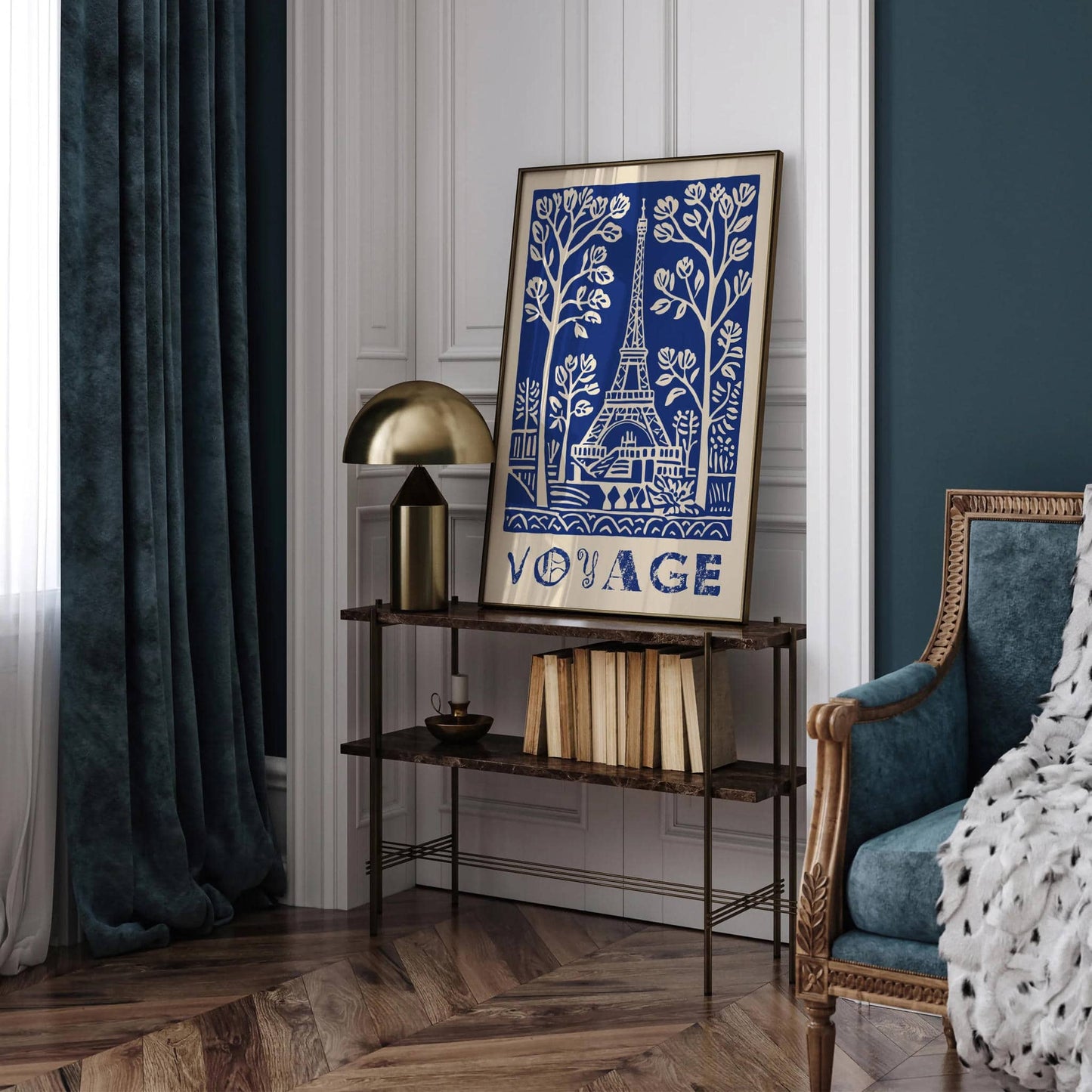 Voyage Vintage Paris Poster