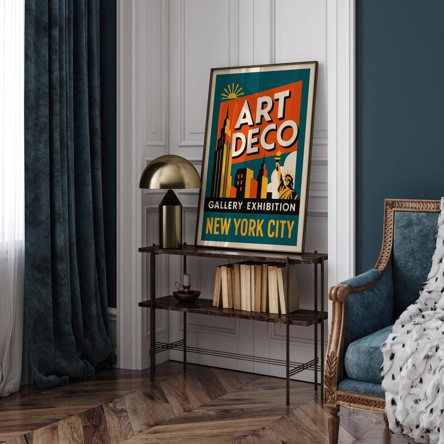 Art Deco Gallery Exhibition New York City Poster