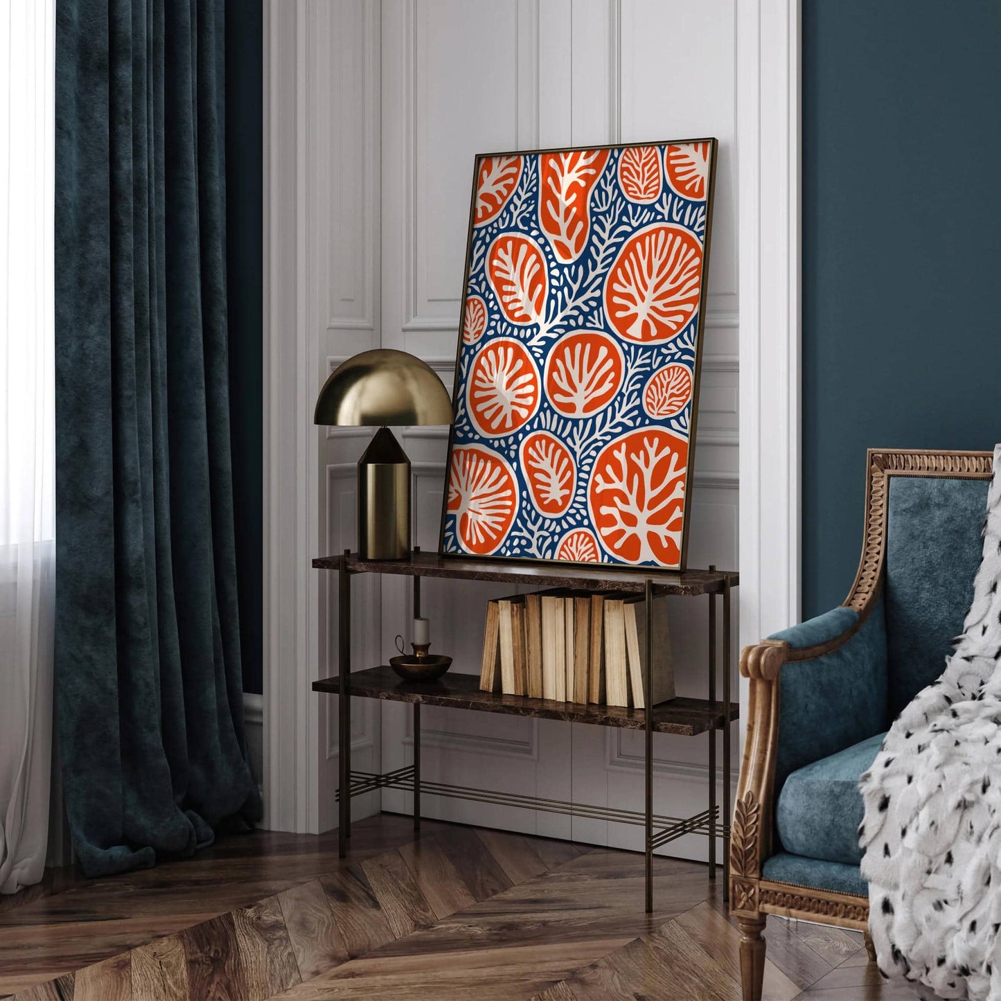 Coral Reefs Floral Boho Wall Art - HypeSheriff