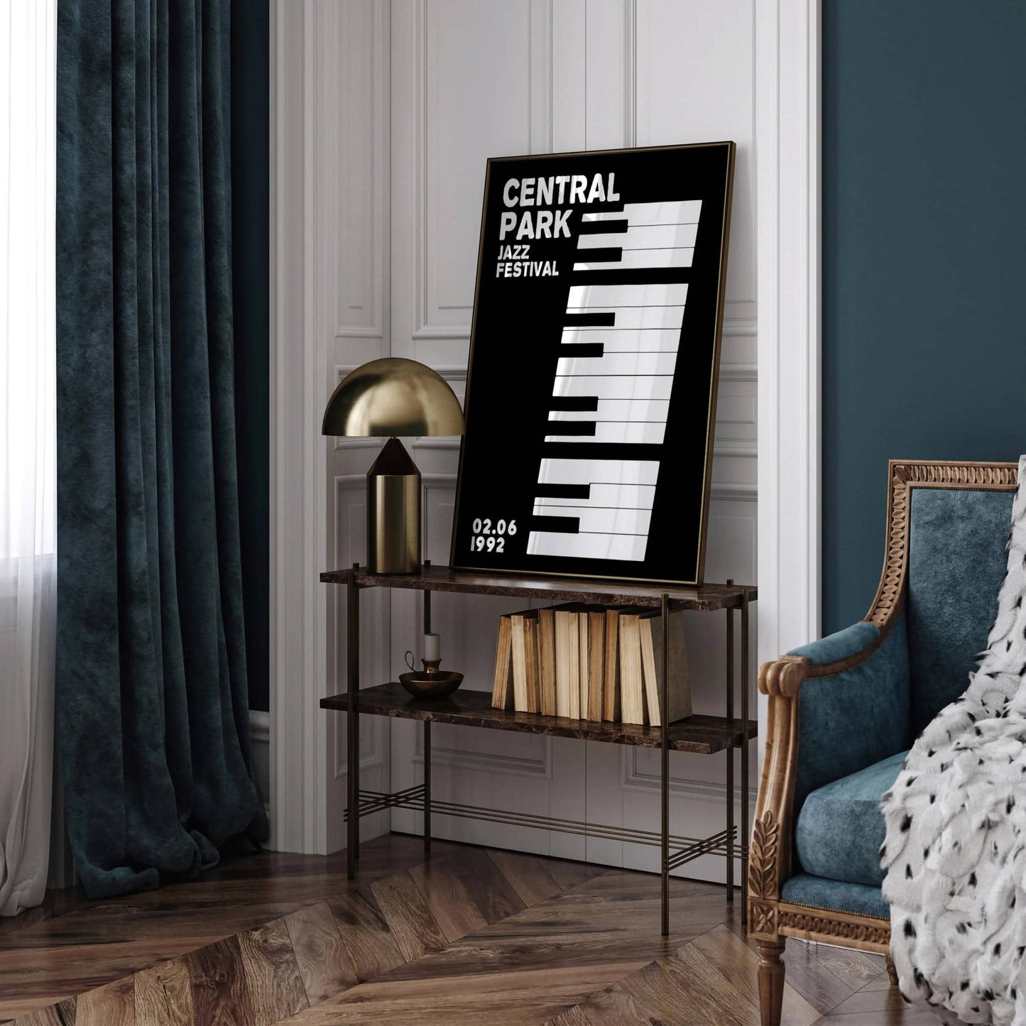 Minimalist Central Park Jazz Festival 1992 Poster - HypeSheriff