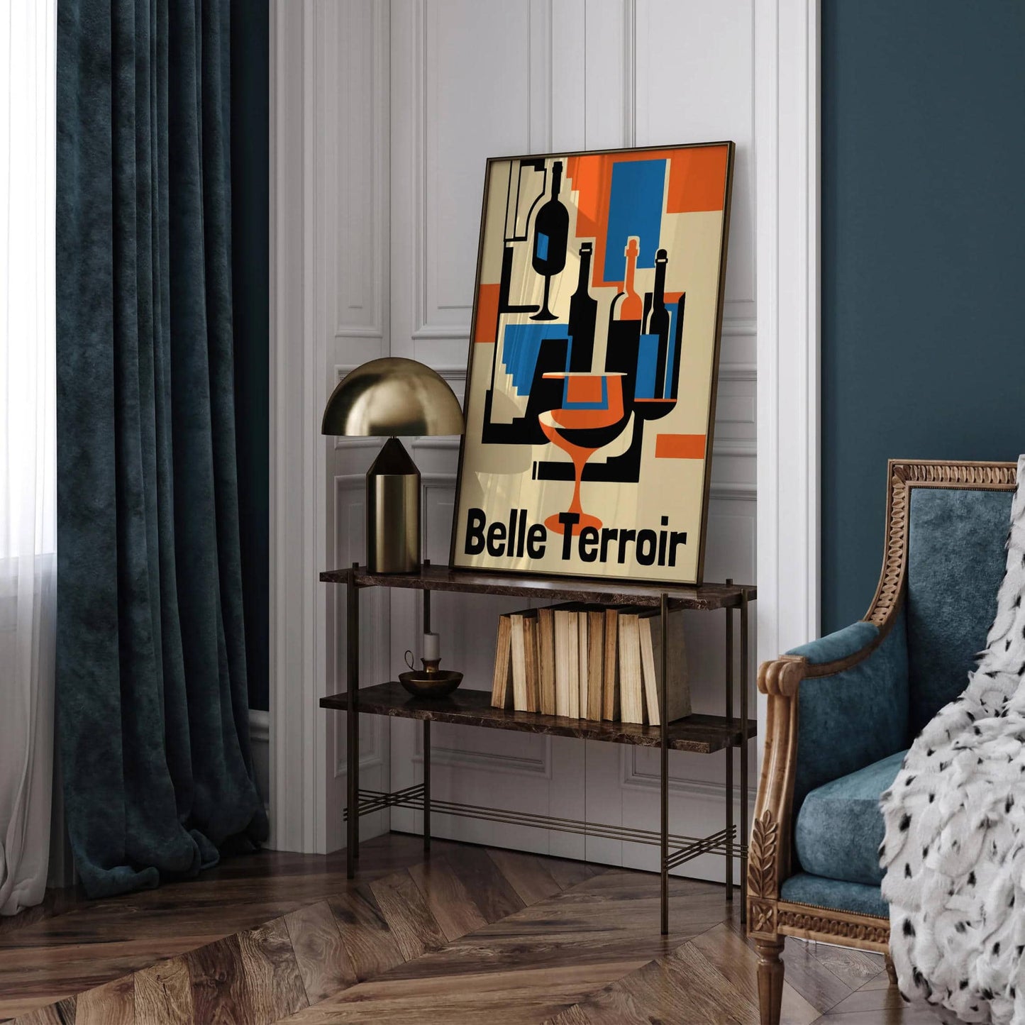 Belle Terroir French Wine Retro Poster - HypeSheriff