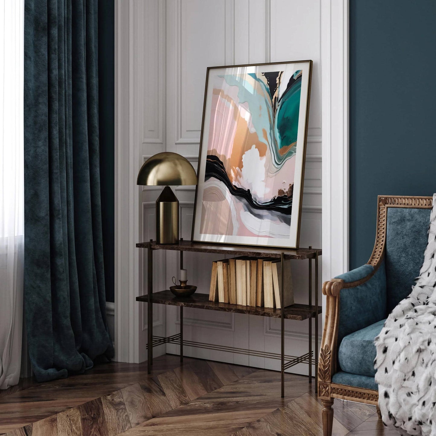 Expressive Hues Abstract Art - Trendy Wall Art - HypeSheriff