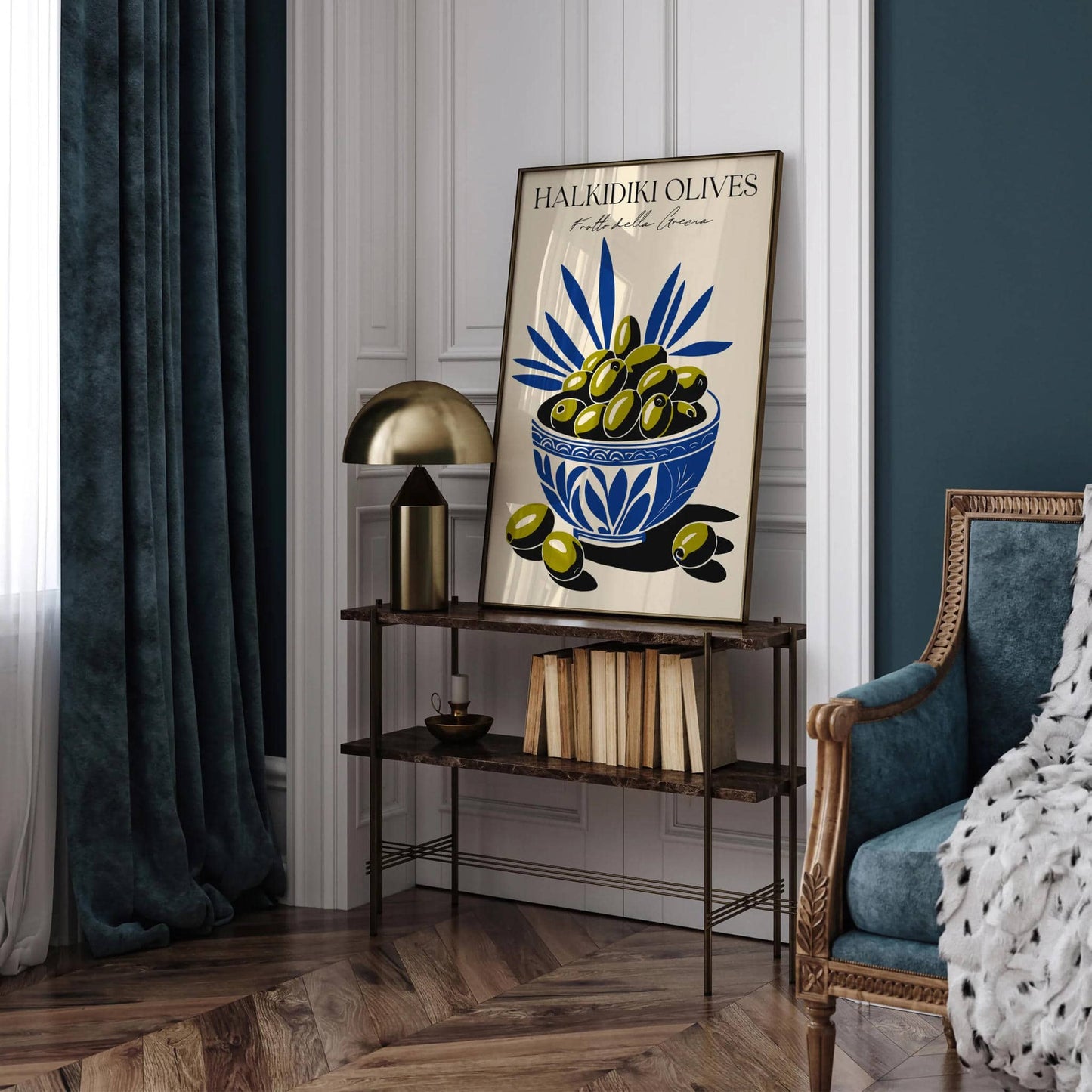 Halkidiki Olives Greece Kitchen Art Print - HypeSheriff