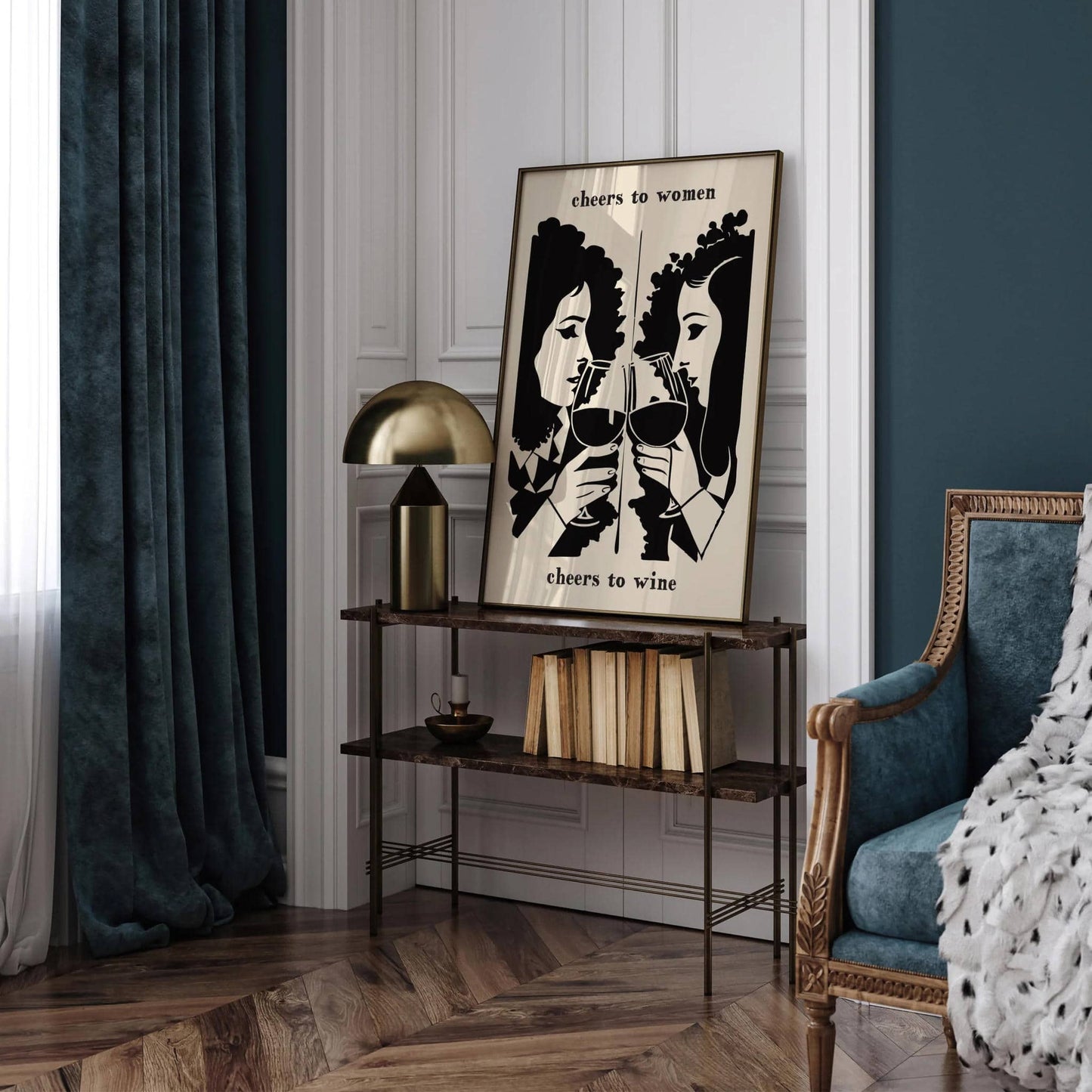 Cheers to Women - Cheers to Wine Poster - HypeSheriff