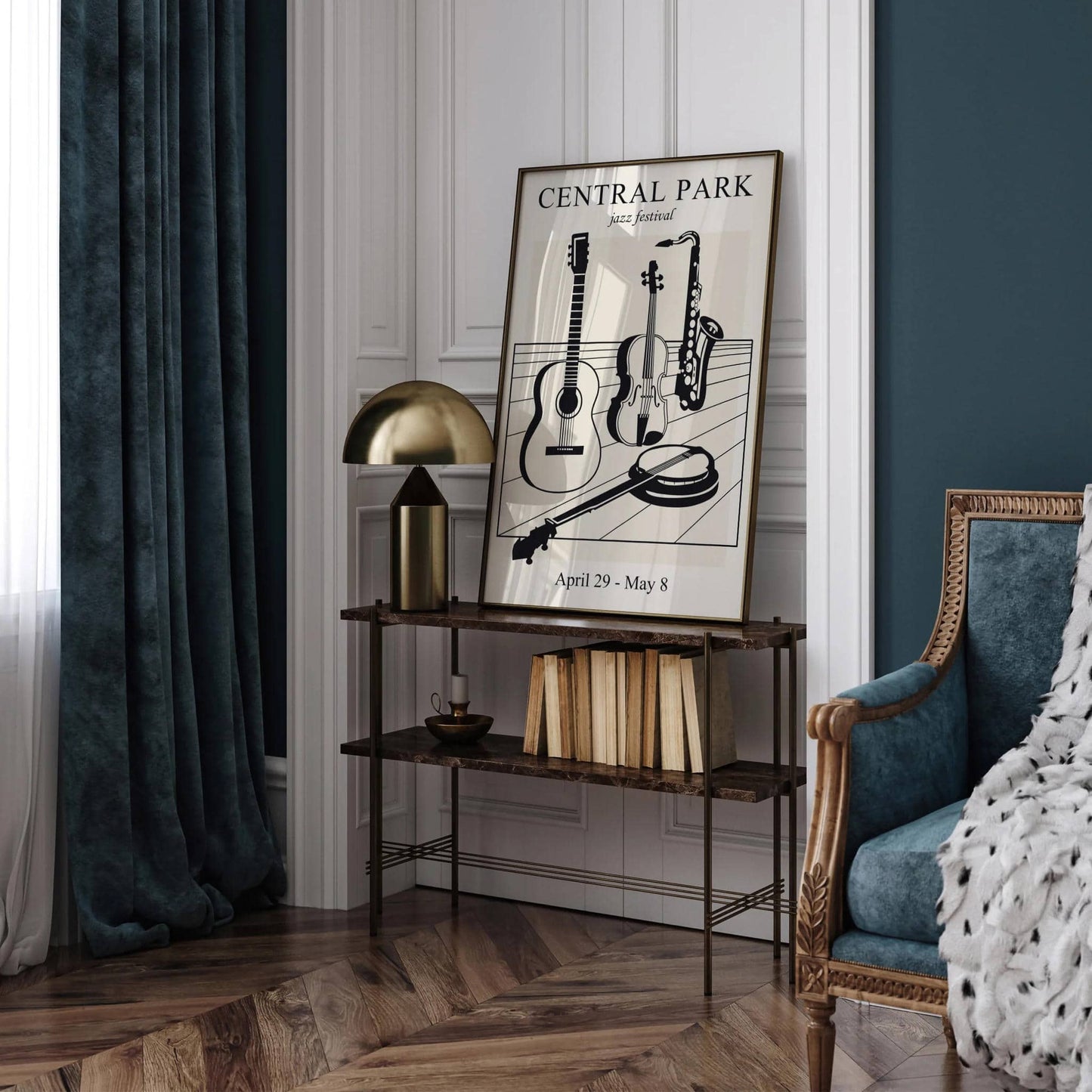 Music Instruments Vintage Wall Art Print - HypeSheriff