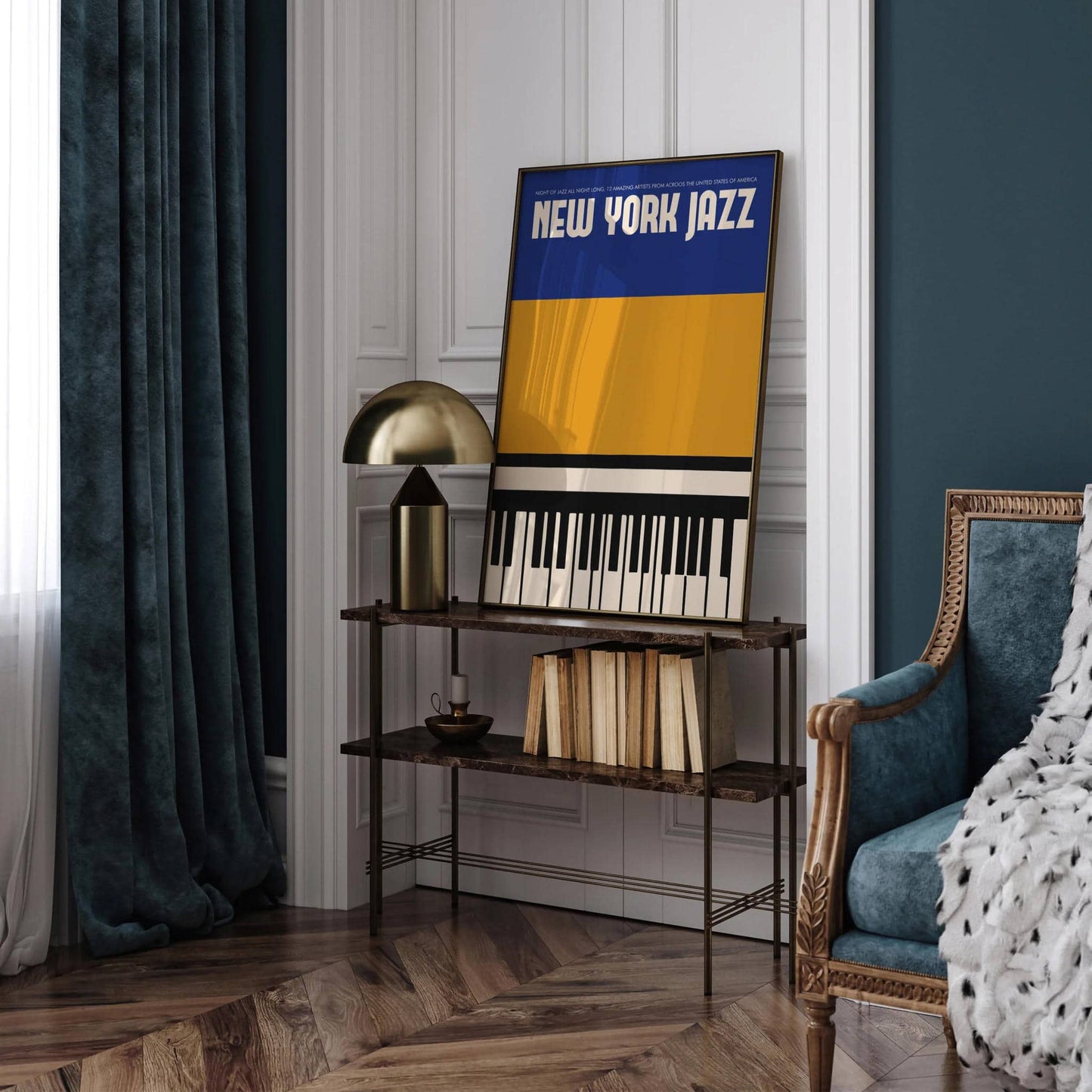 New York Jazz Retro Wall Art - HypeSheriff