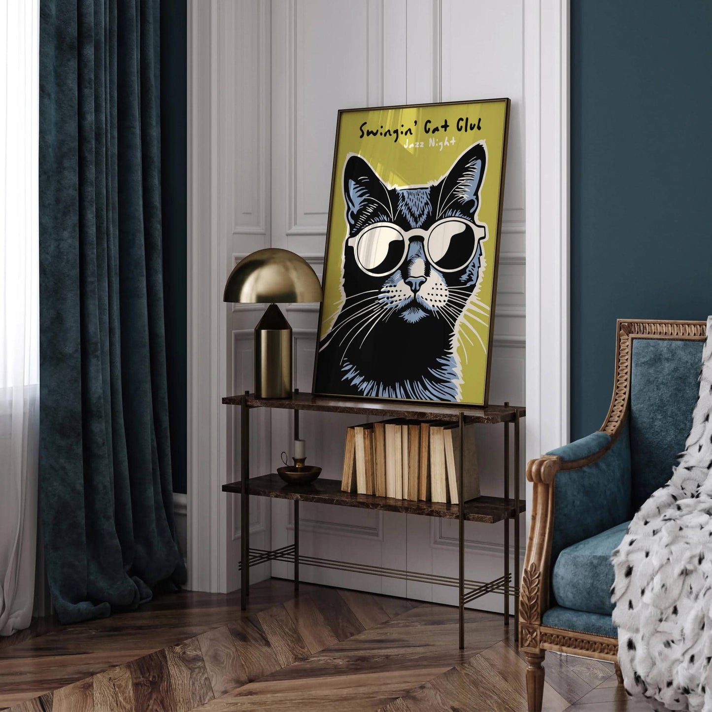 Swingin Cat Jazz Club Poster