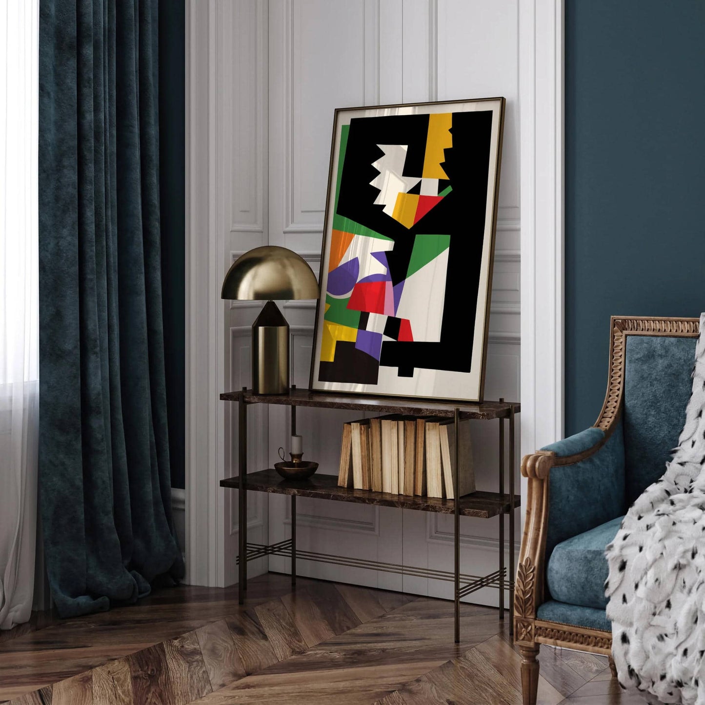 Paper Cutouts Retro Collage Print - HypeSheriff