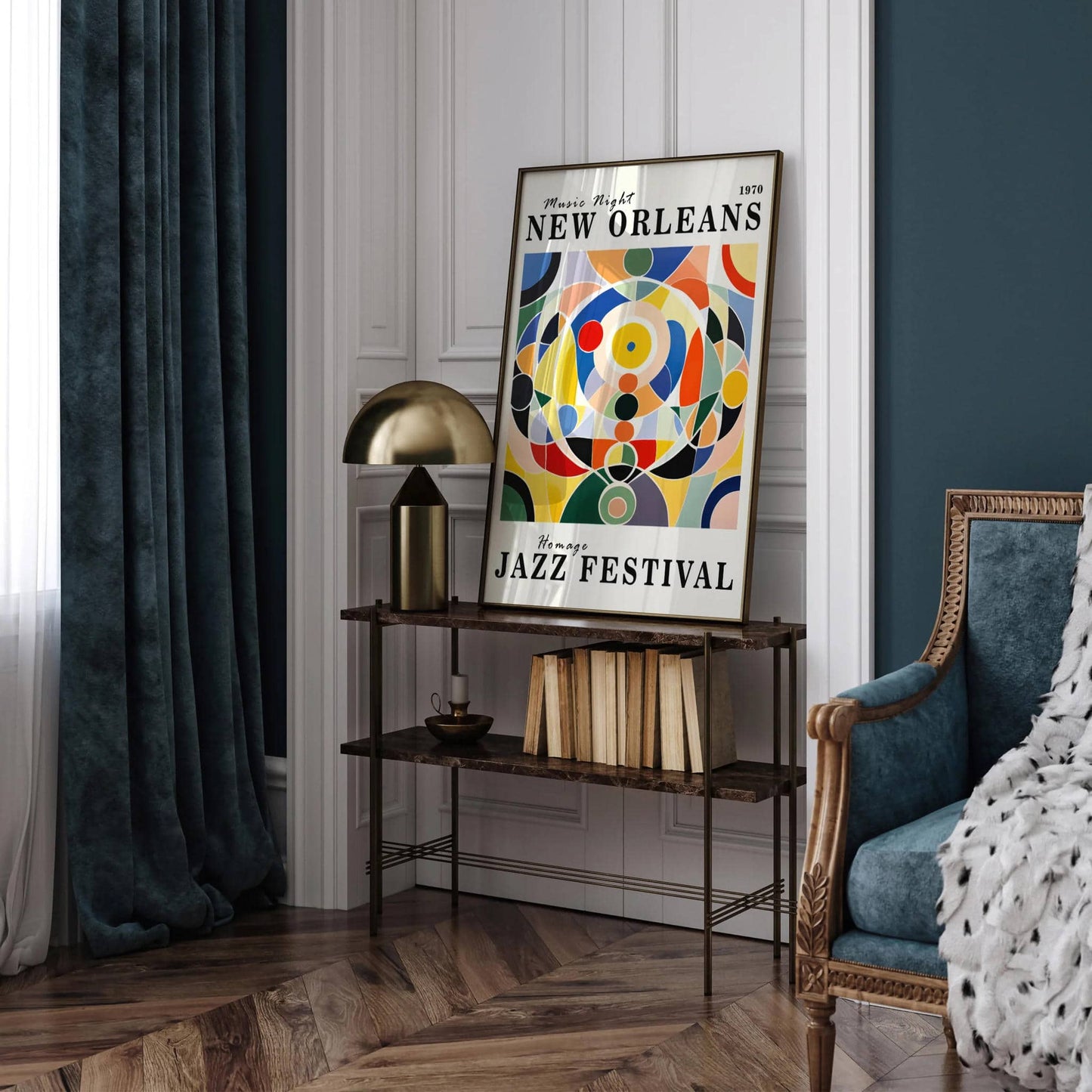 Jazz Music Night in New Orleans Wall Art - HypeSheriff