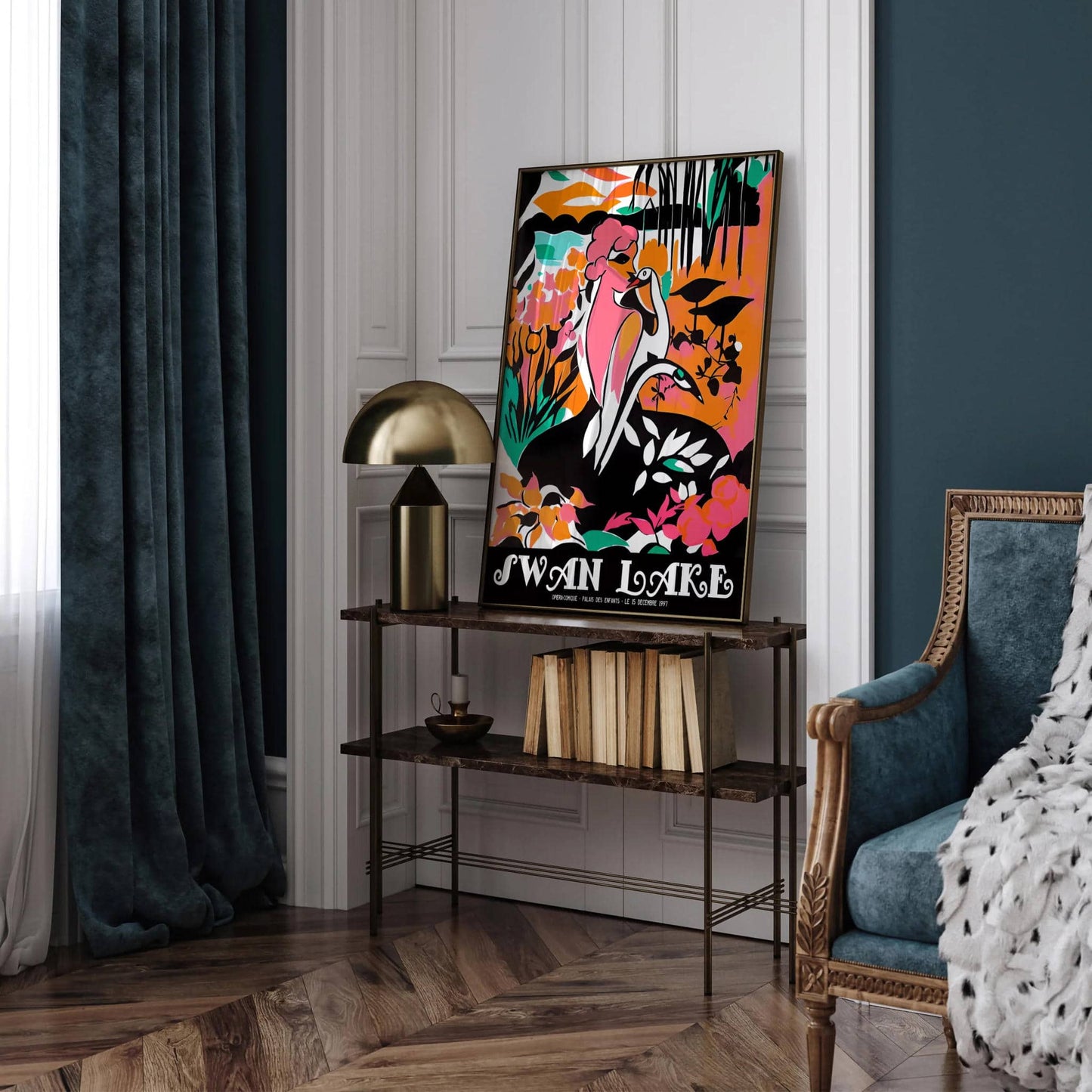 Swan Lake Ballet Retro Poster - HypeSheriff