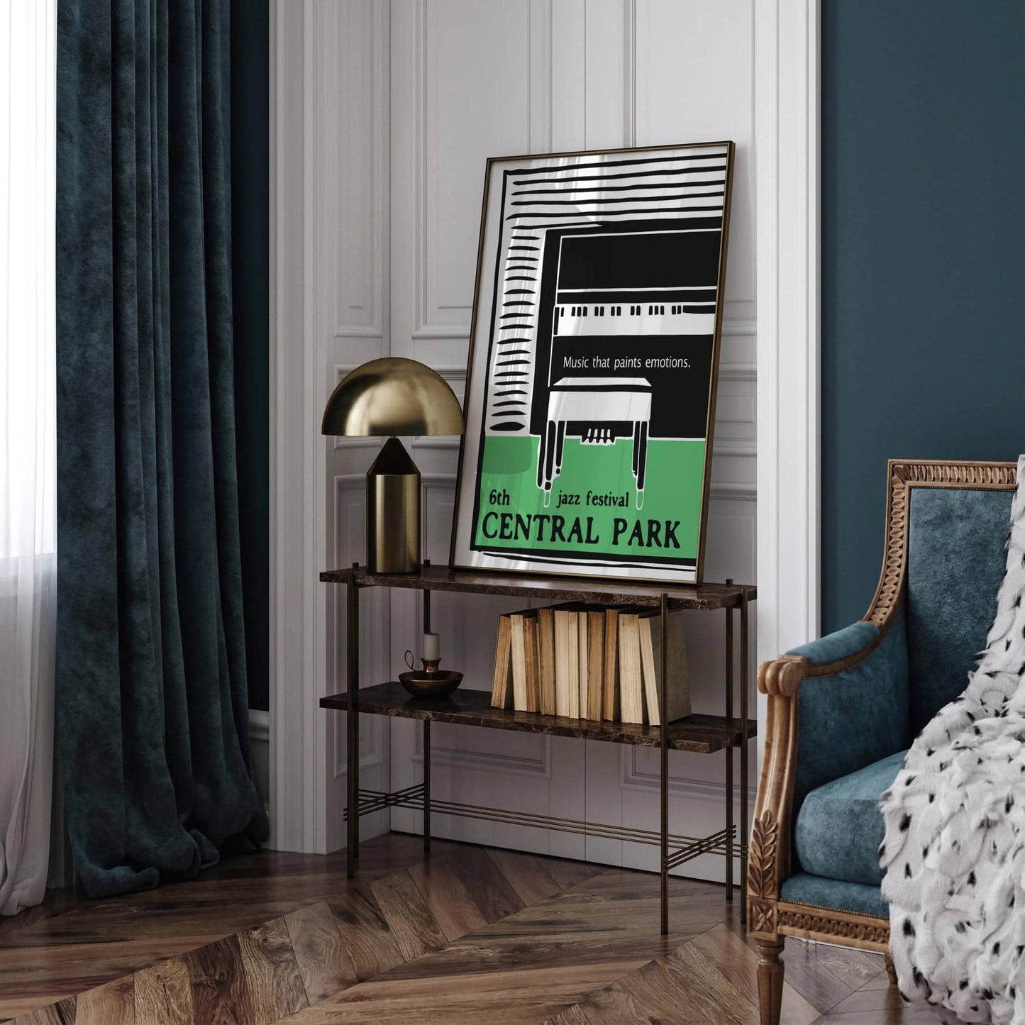 6th Central Park Jazz Festival Poster - HypeSheriff