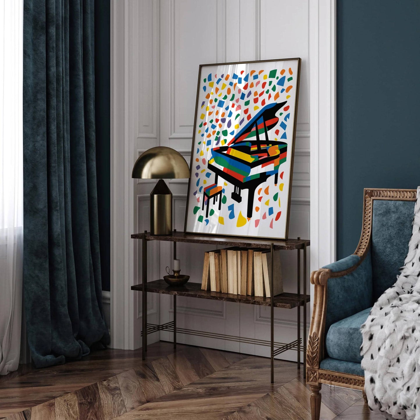 Colorful Grand Piano Poster - HypeSheriff