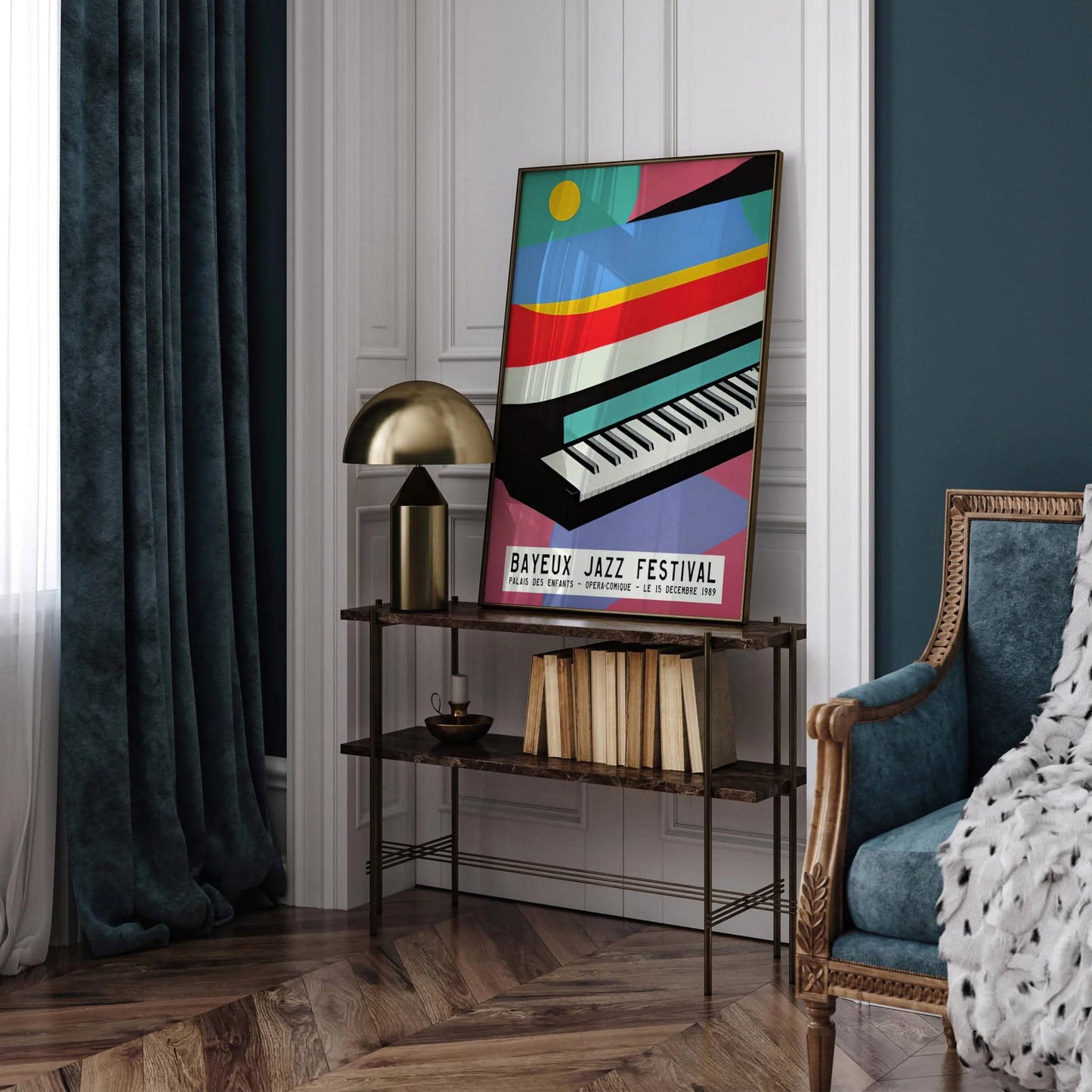 Retro Colorful Jazz Festival Art Print - HypeSheriff