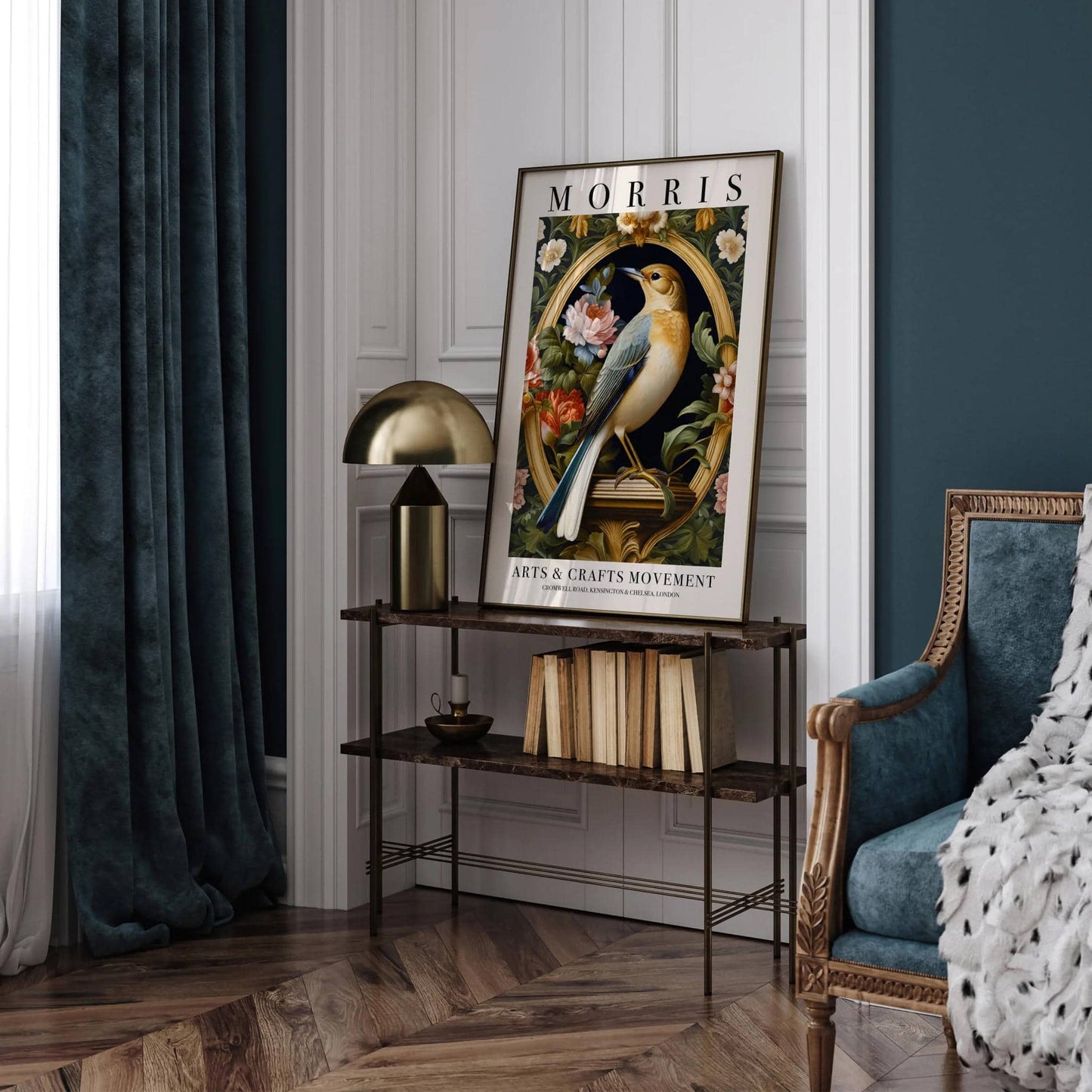 William Morris Art Nouveau Bird Poster - HypeSheriff