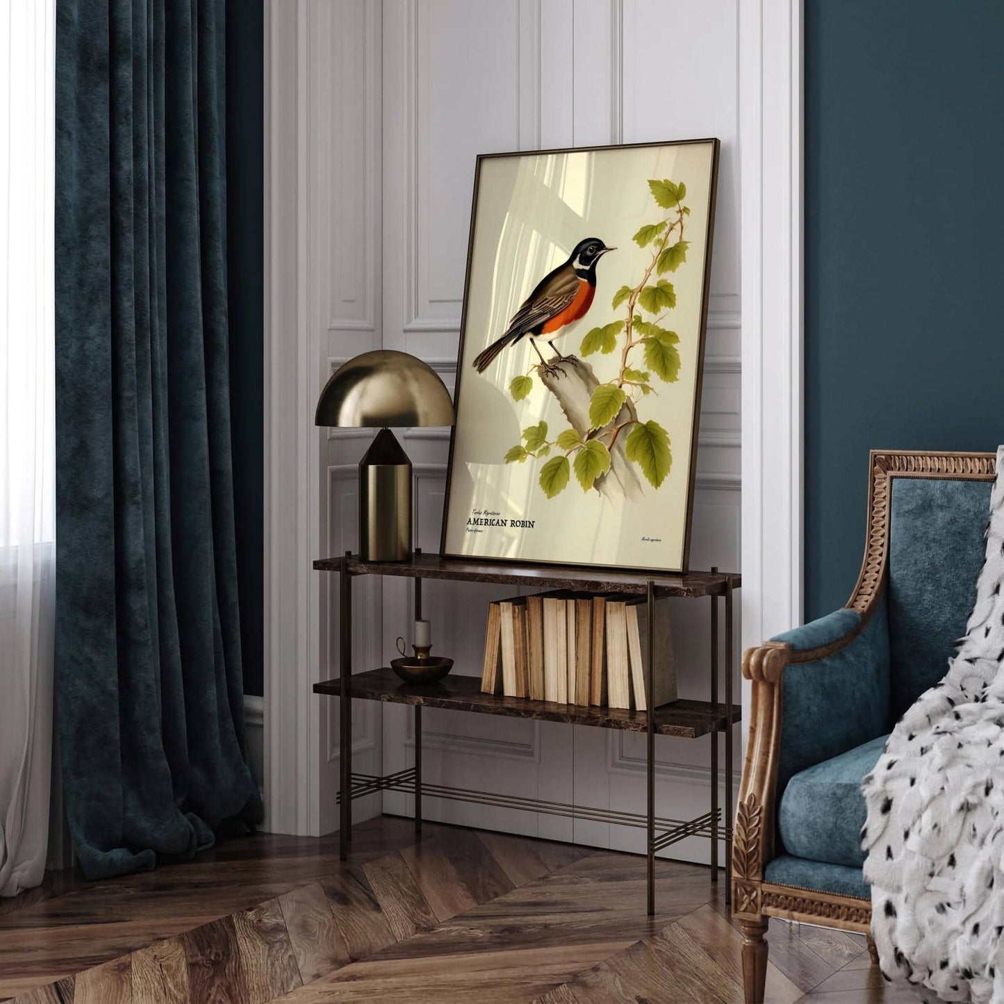 American Robin Vintage Wall Poster - HypeSheriff