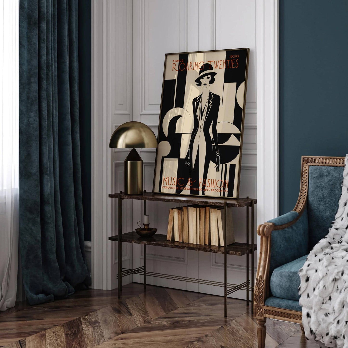 Art Deco 1920s Exhibition Poster – Vintage Retro Wall Art