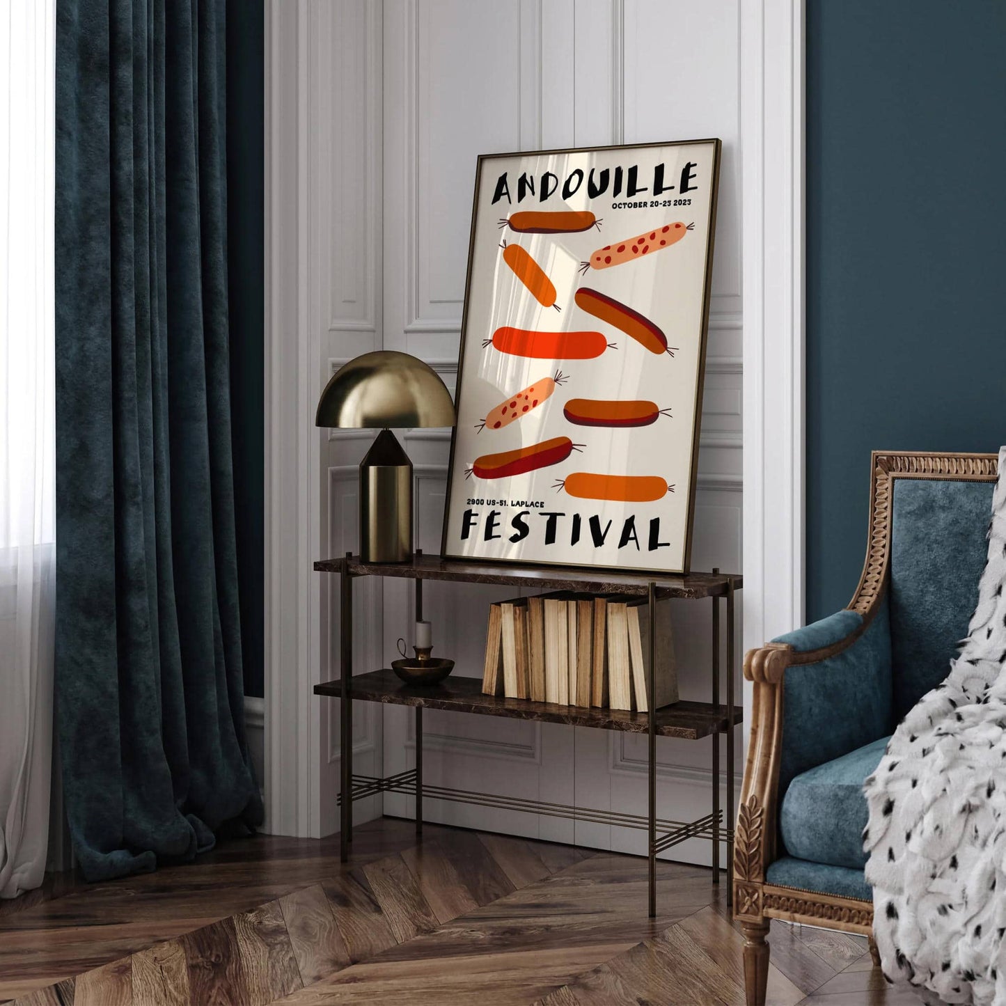 2023 Andouille Sausage Festival Poster - HypeSheriff