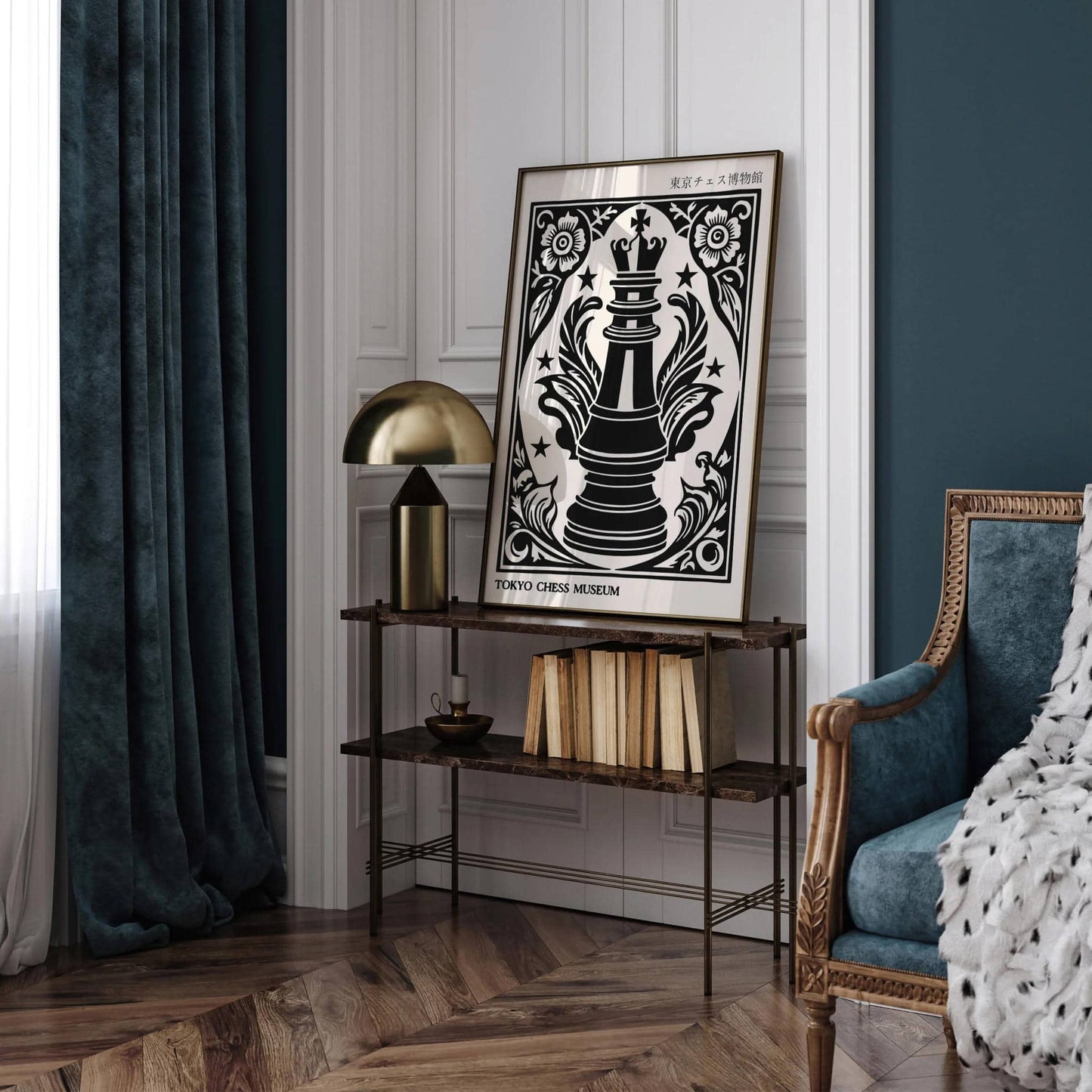 Tokyo Chess Museum Japanese Wall Art Print