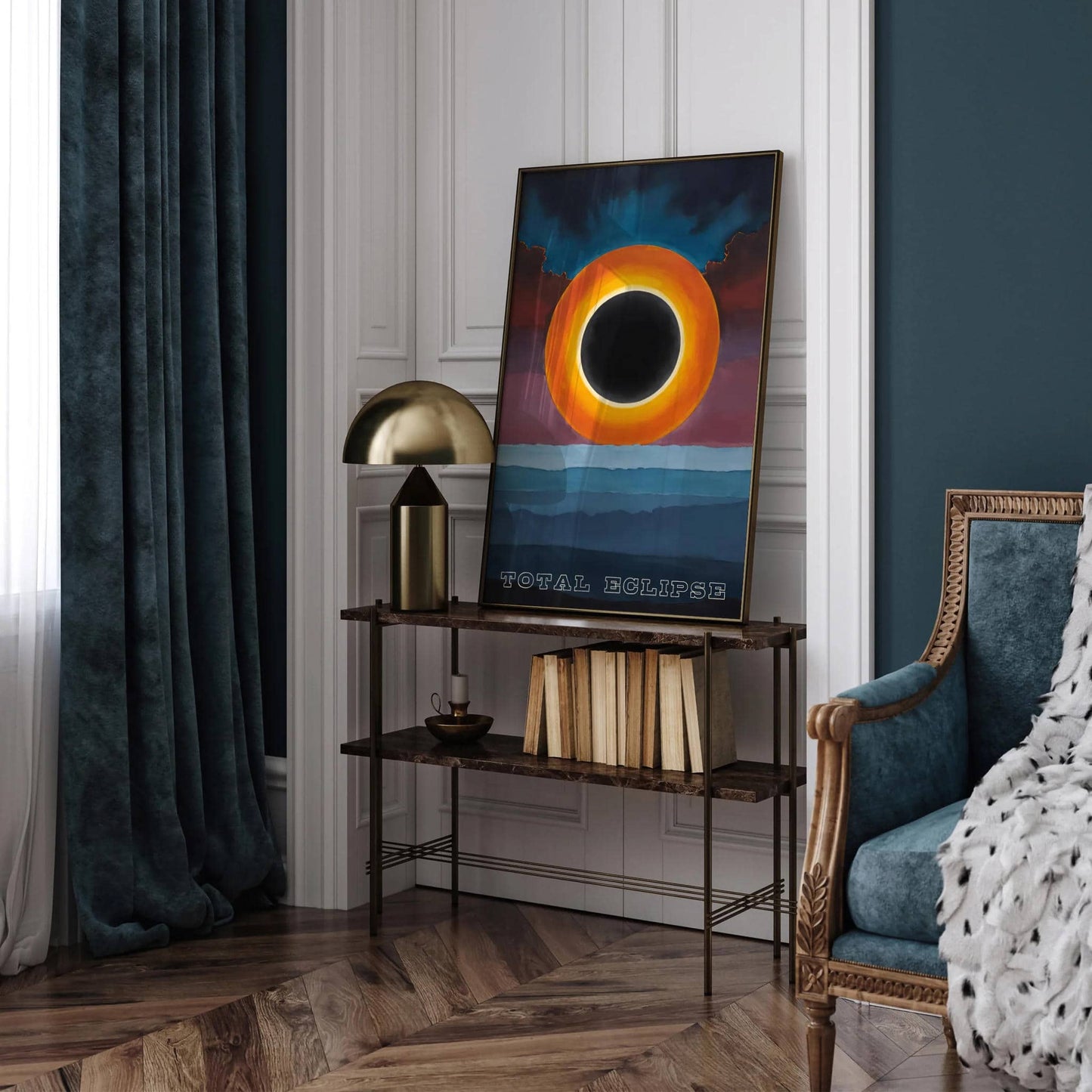 Total Eclipse Poster - Space Art Print - HypeSheriff