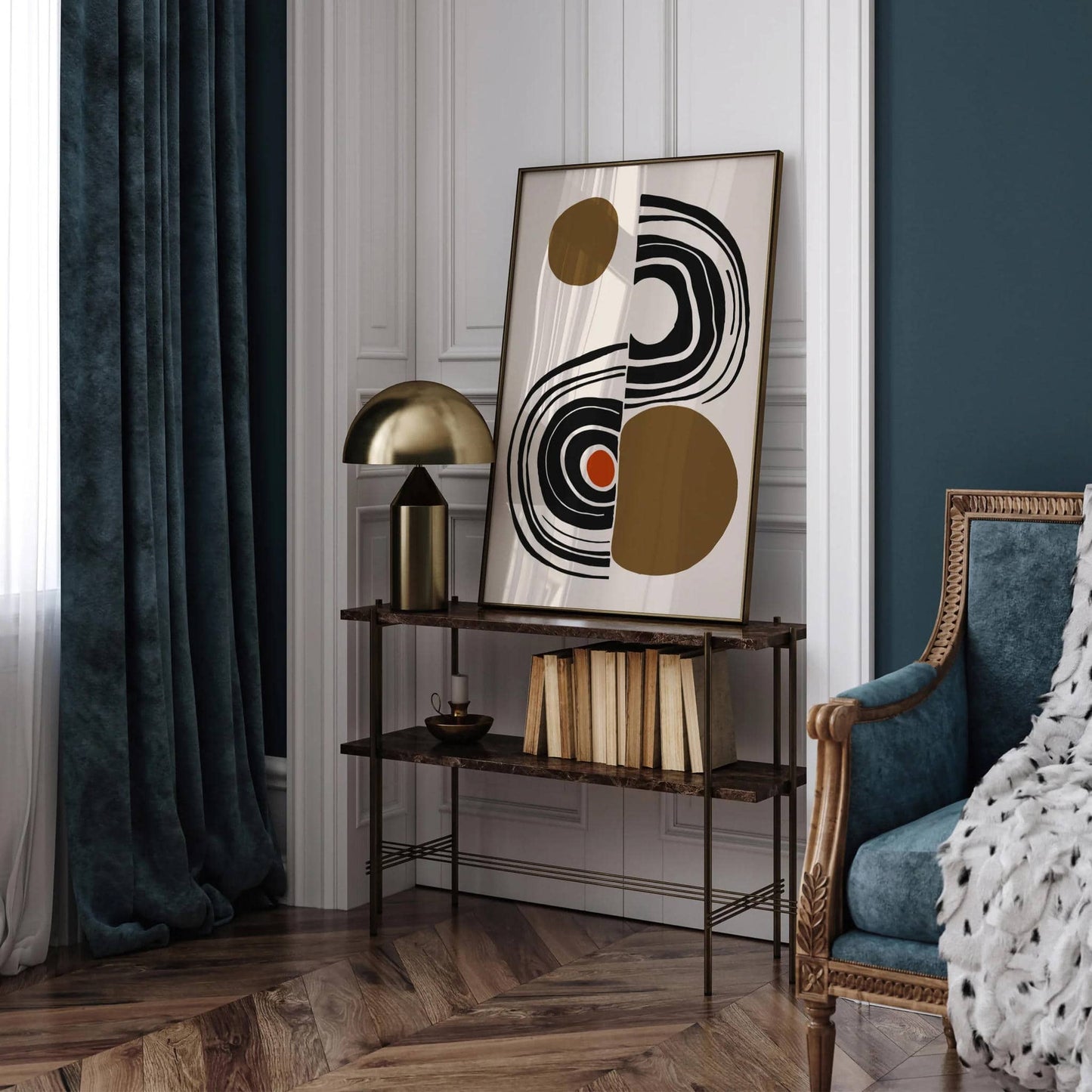 Rustic Abstract Shapes Poster - HypeSheriff