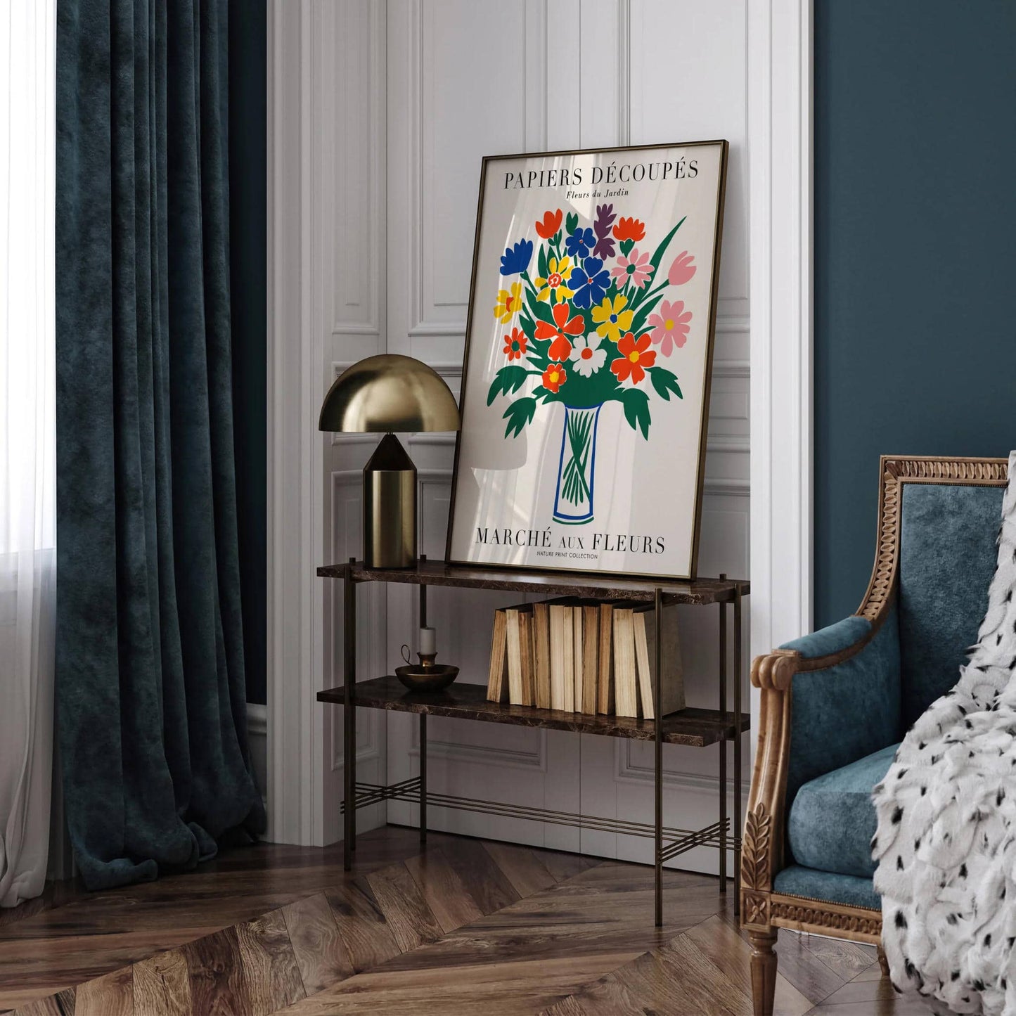 Elegant Flower Bouquet French Art Print - HypeSheriff